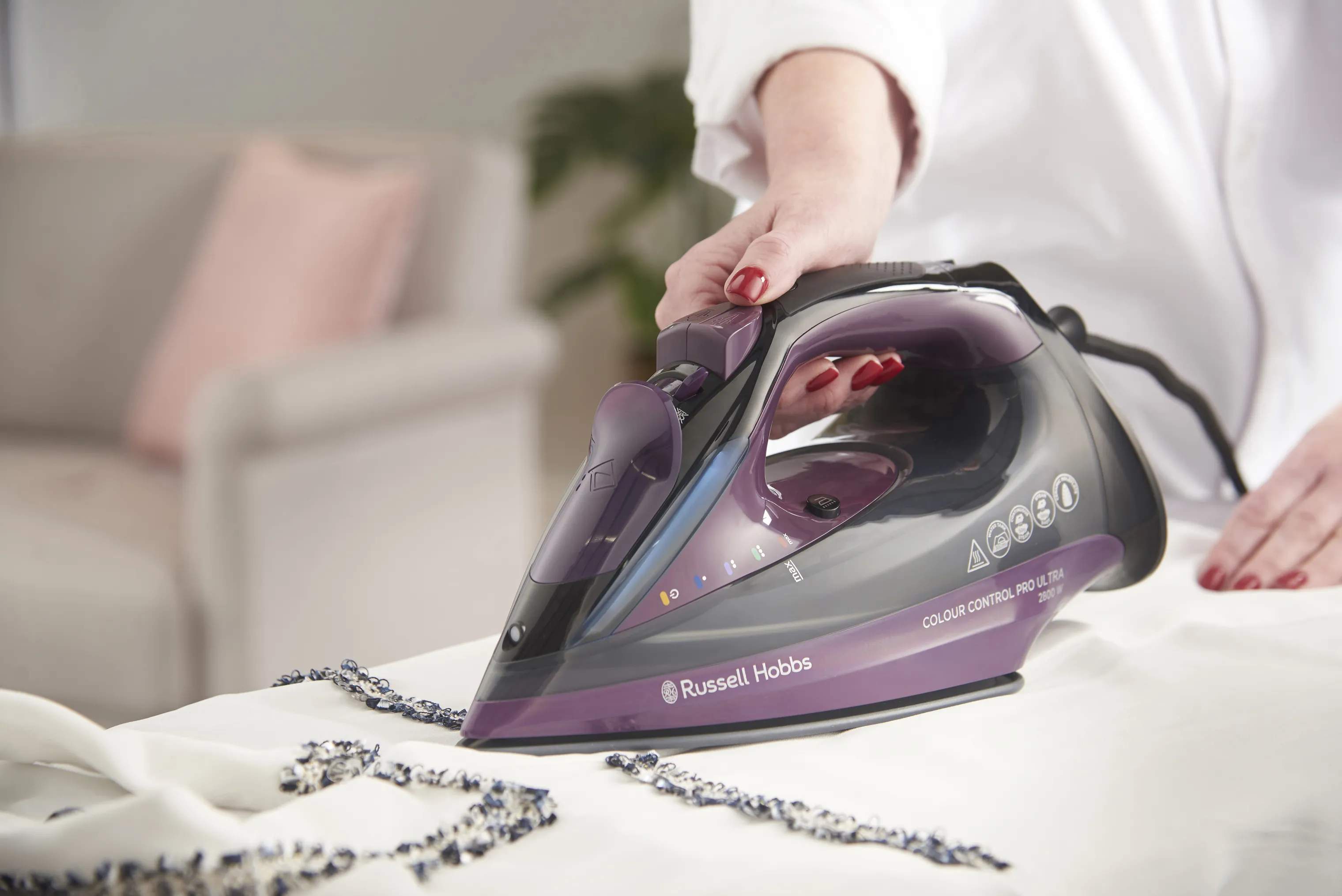 Russell Hobbs Strygejern Colour Control Pro Ultra Strygejern i Lilla/Sort, 5