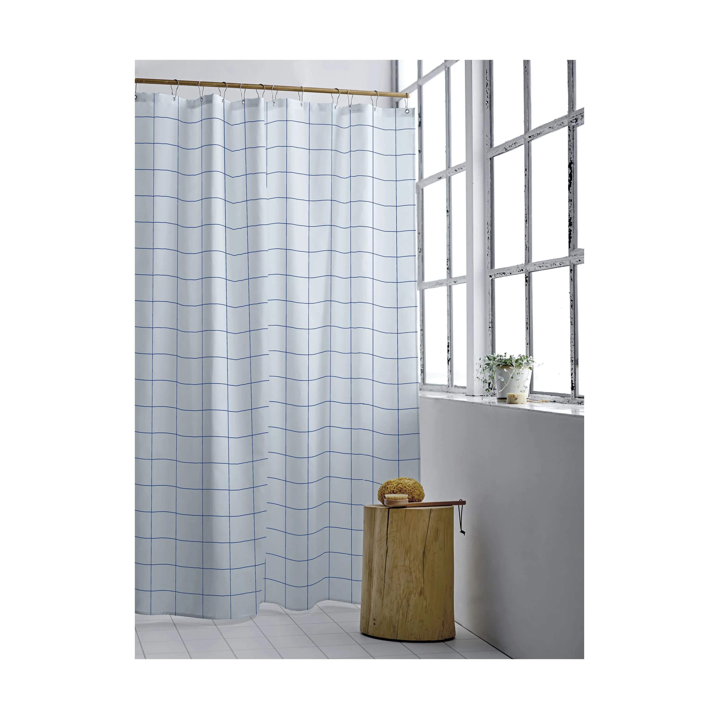 Södahl Badeforhæng Vista Badeforhæng i Linen Blue, 200 cm, 2