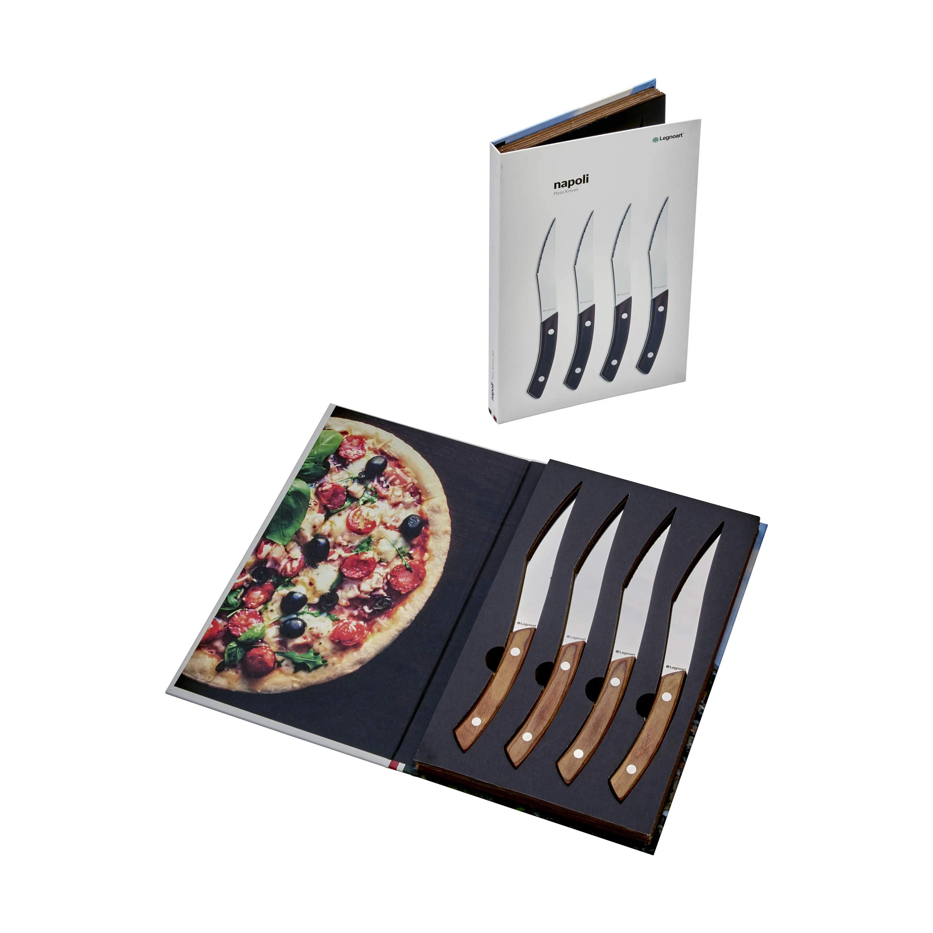 Legnoart Steakknive Napoli Pizza og steakknive - 4 stk. i Mørk, 3