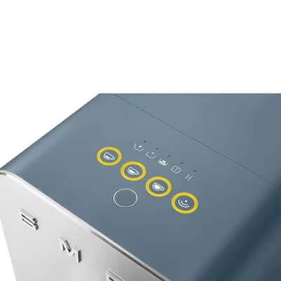 Smeg Espressomaskiner Collezione Fuldautomatisk Espressomaskine i Mat blå, Fuldautomatisk Espressomaskine m. steamer, 3