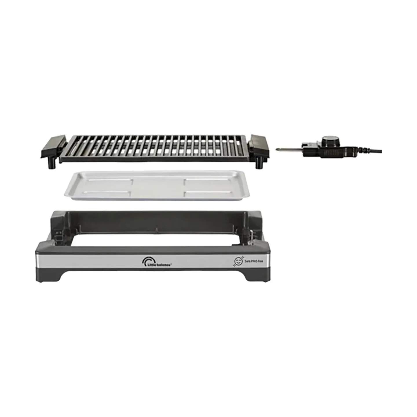 Little Balance Bordgrill Elektrisk Grill i Sort/sølv, 3