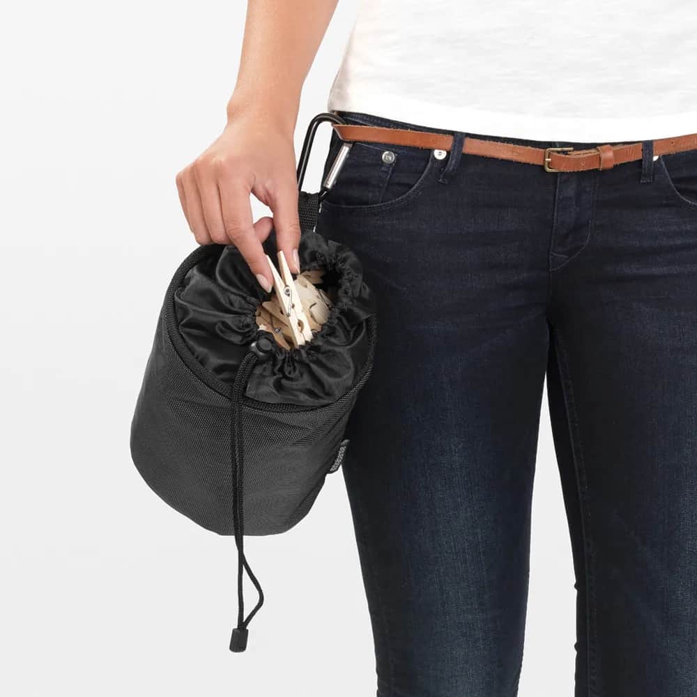 Brabantia Tørrestativer Tøjklemmepose i Sort, 2
