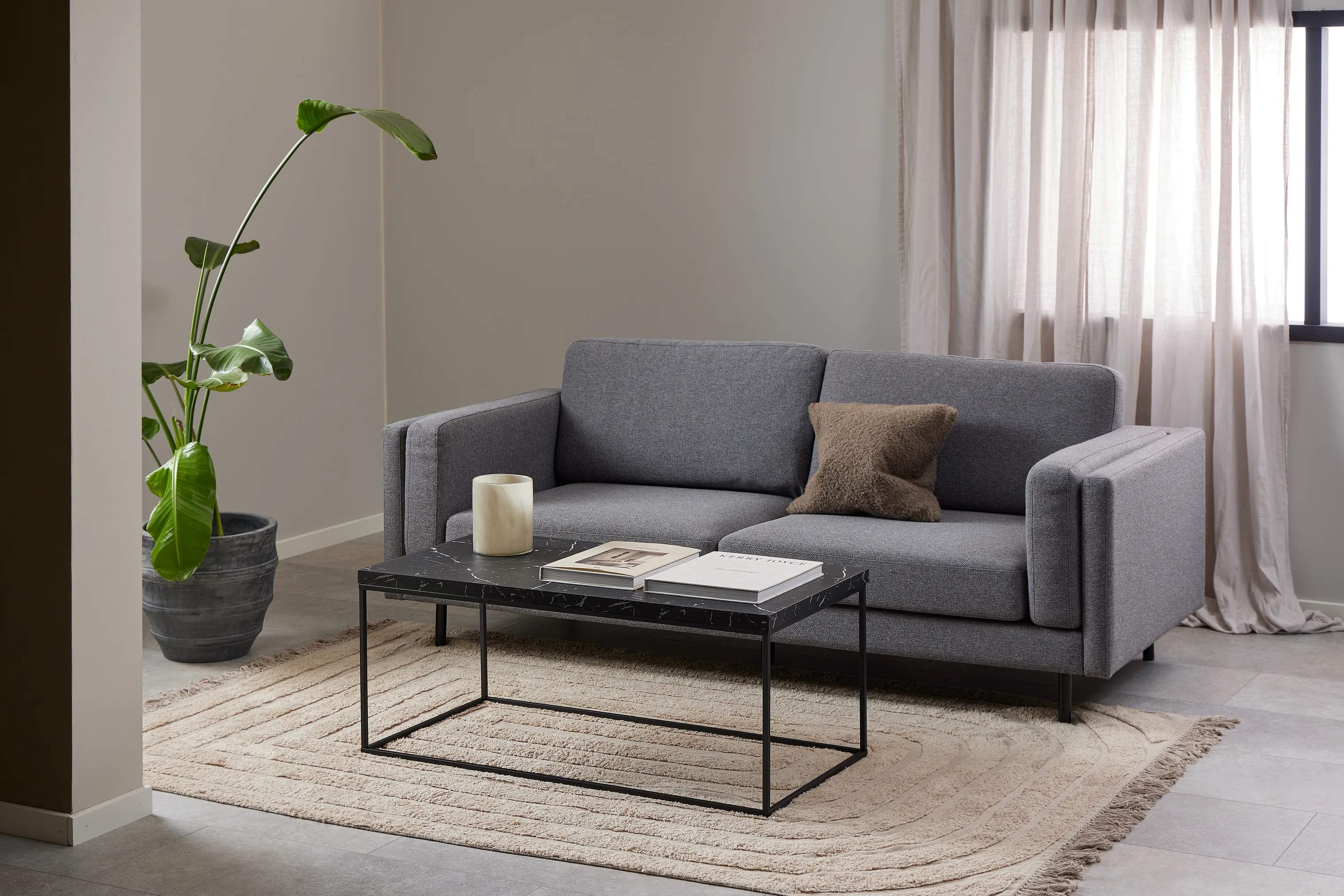 CASA Living Sofaborde Barossa Sofabord i Sort, B110 x L55 cm, 3