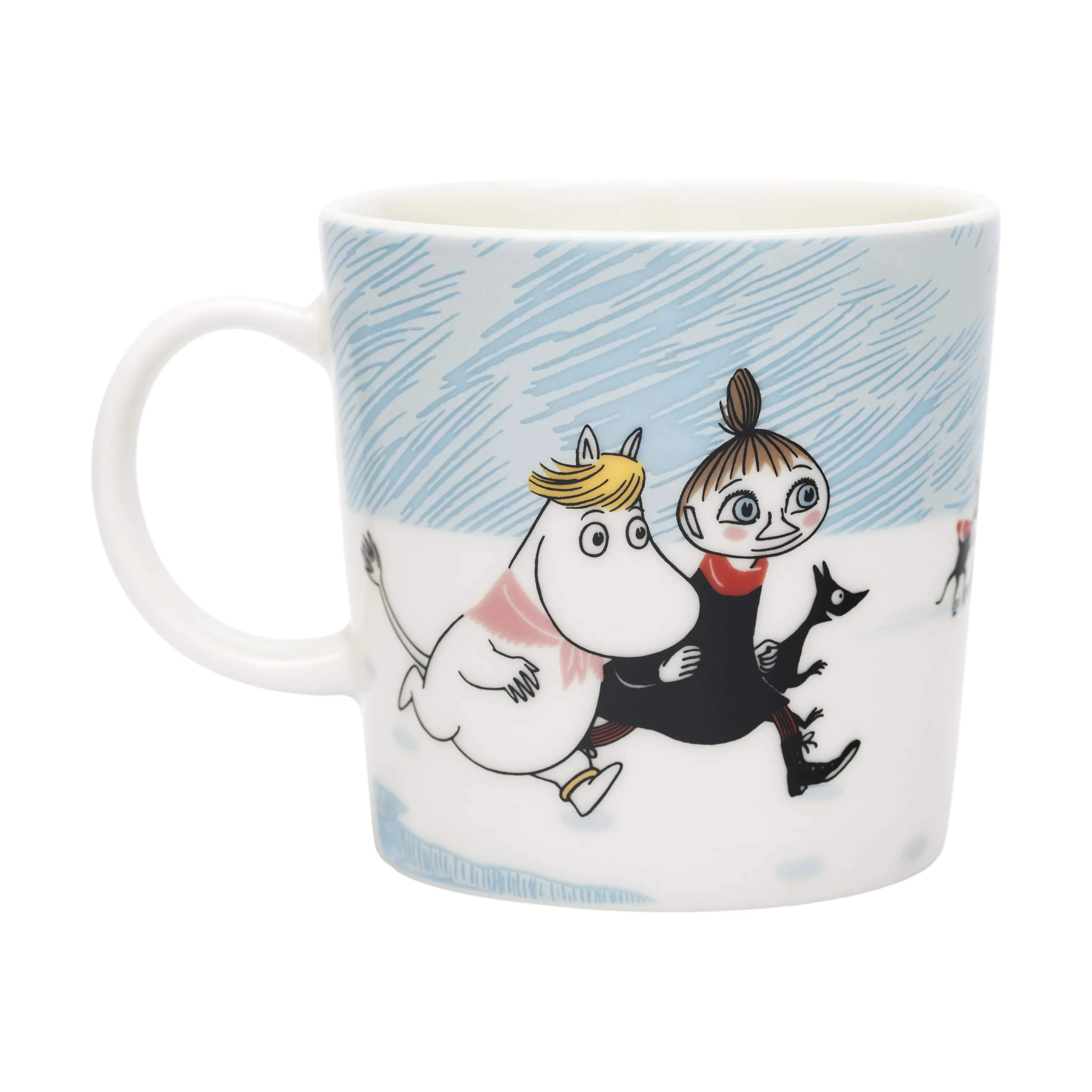 Moomin Arabia Krus og kopper med hank Moomin sæson Vinterbadning Krus i Multifarvet, 3