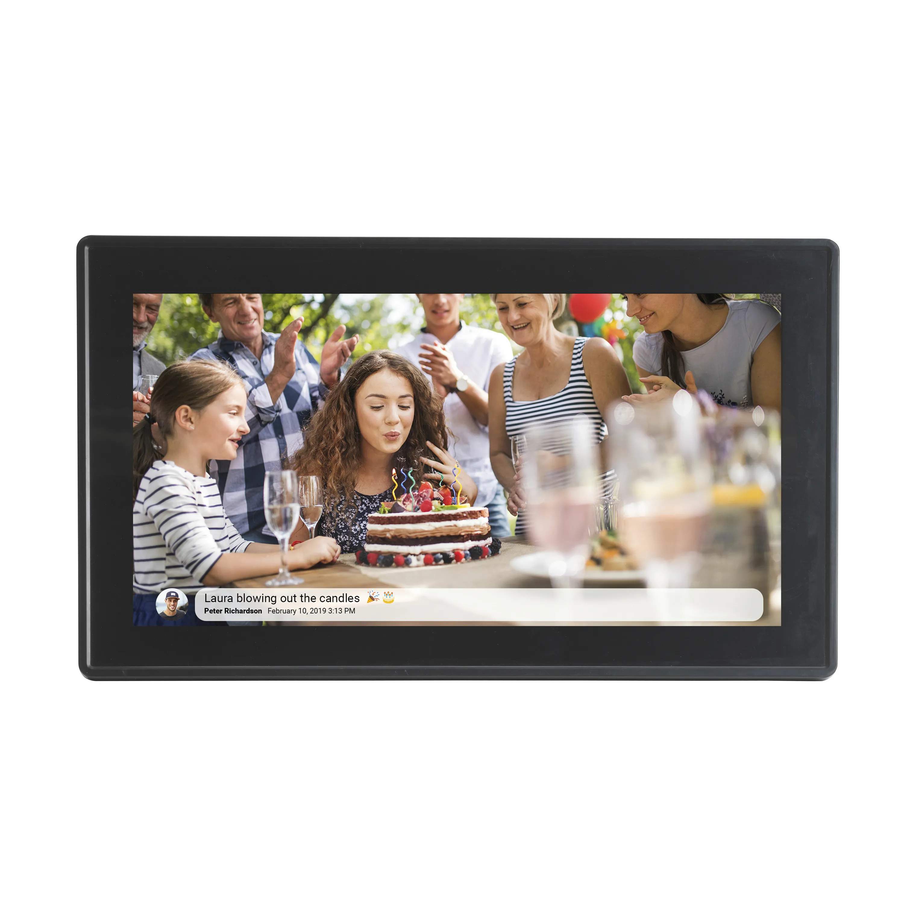 Denver Billedrammer Smart Fotoramme i Sort, 25,1 cm, 2