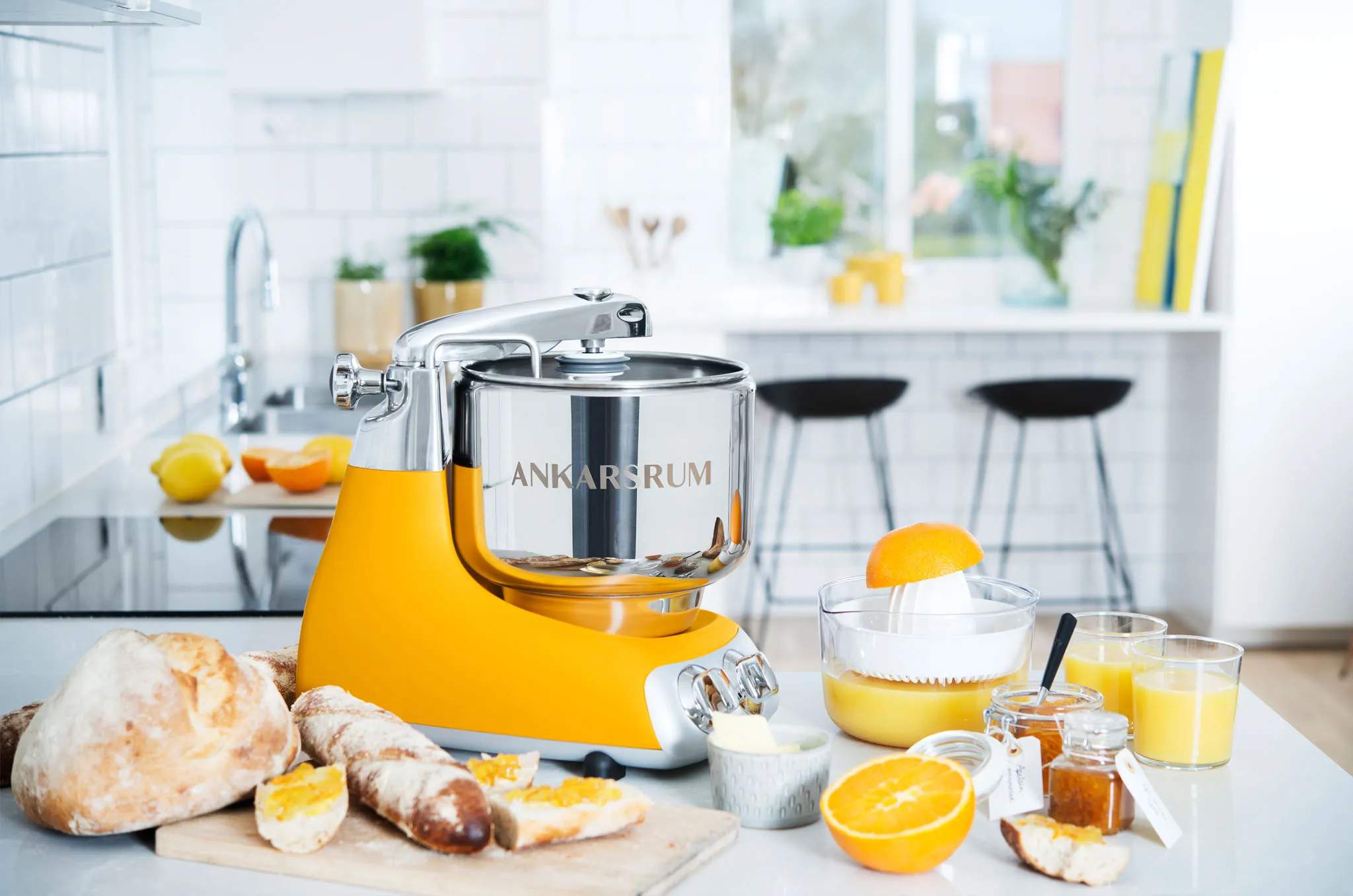 Ankarsrum Assistent Original Røremaskiner Røremaskine AKM 6230SB i Sunbeam Yellow, 4