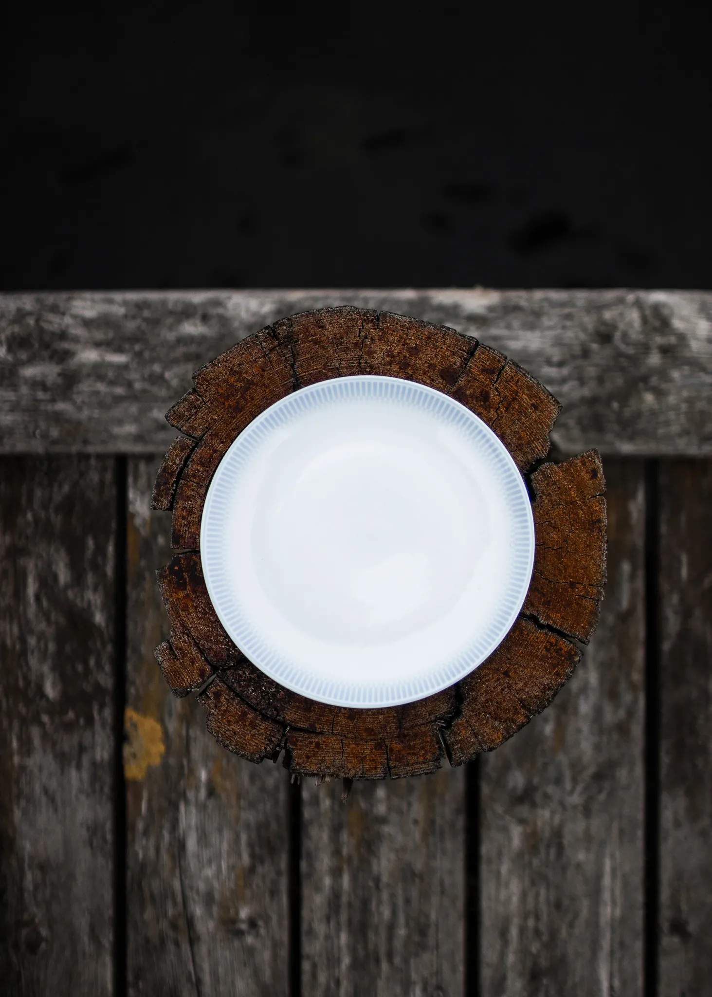 Wik & Walsøe Asietter Osean Horisont Frokosttallerken i Blå/hvid, 20 cm, 2