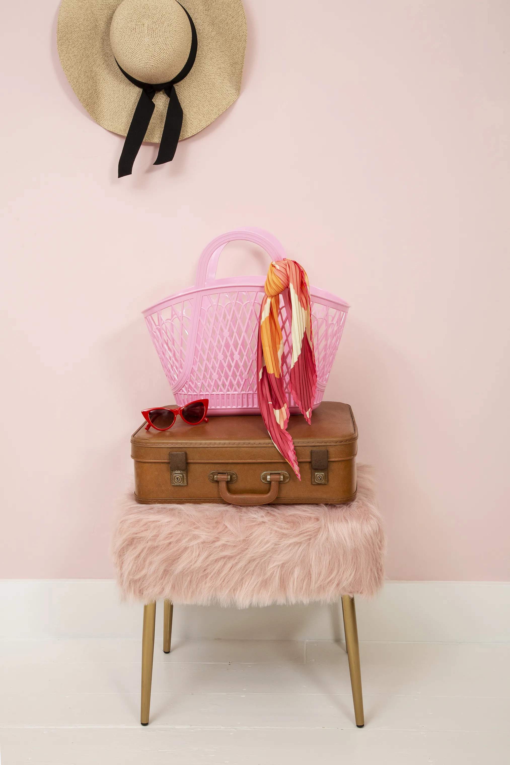 Sun Jellies Øvrigt interiør Betty Basket Betty Taske i Bubblegum Pink, 2