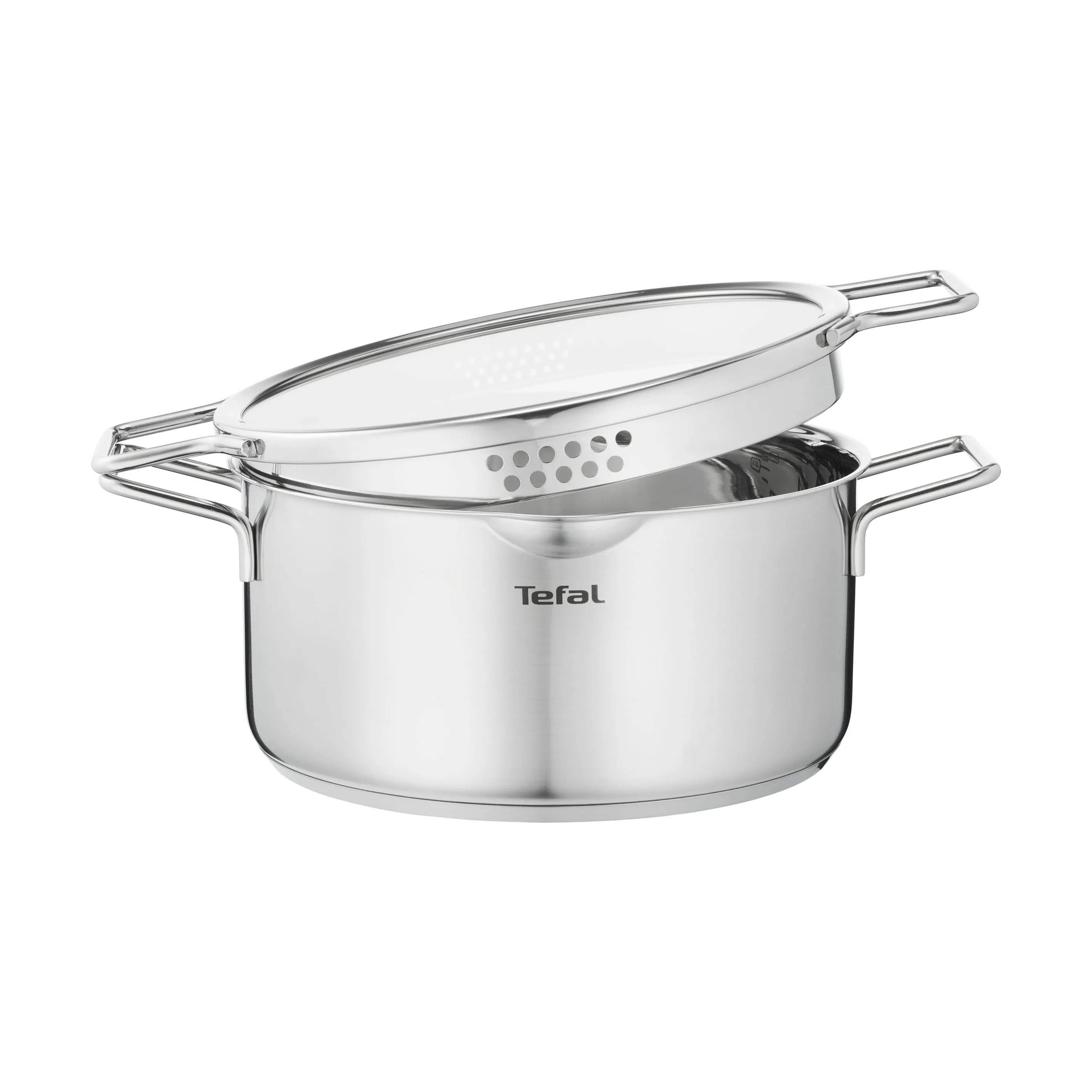Tefal Grydesæt Nordica Grydesæt m. glaslåg - 6 dele i Stål, 4