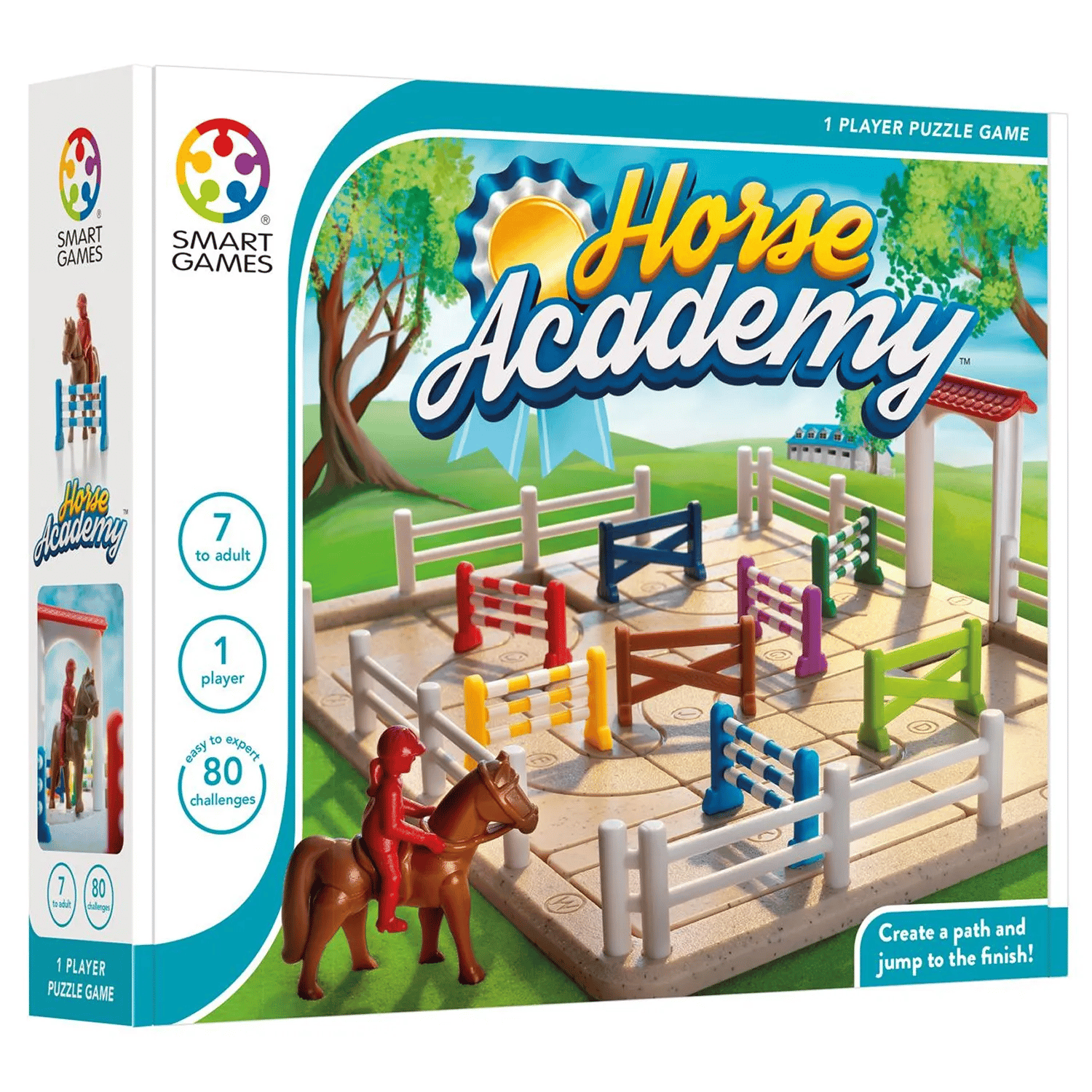 Spilbræt Spil SmartGames Brætspil - Horse Academy i Multifarvet, 1