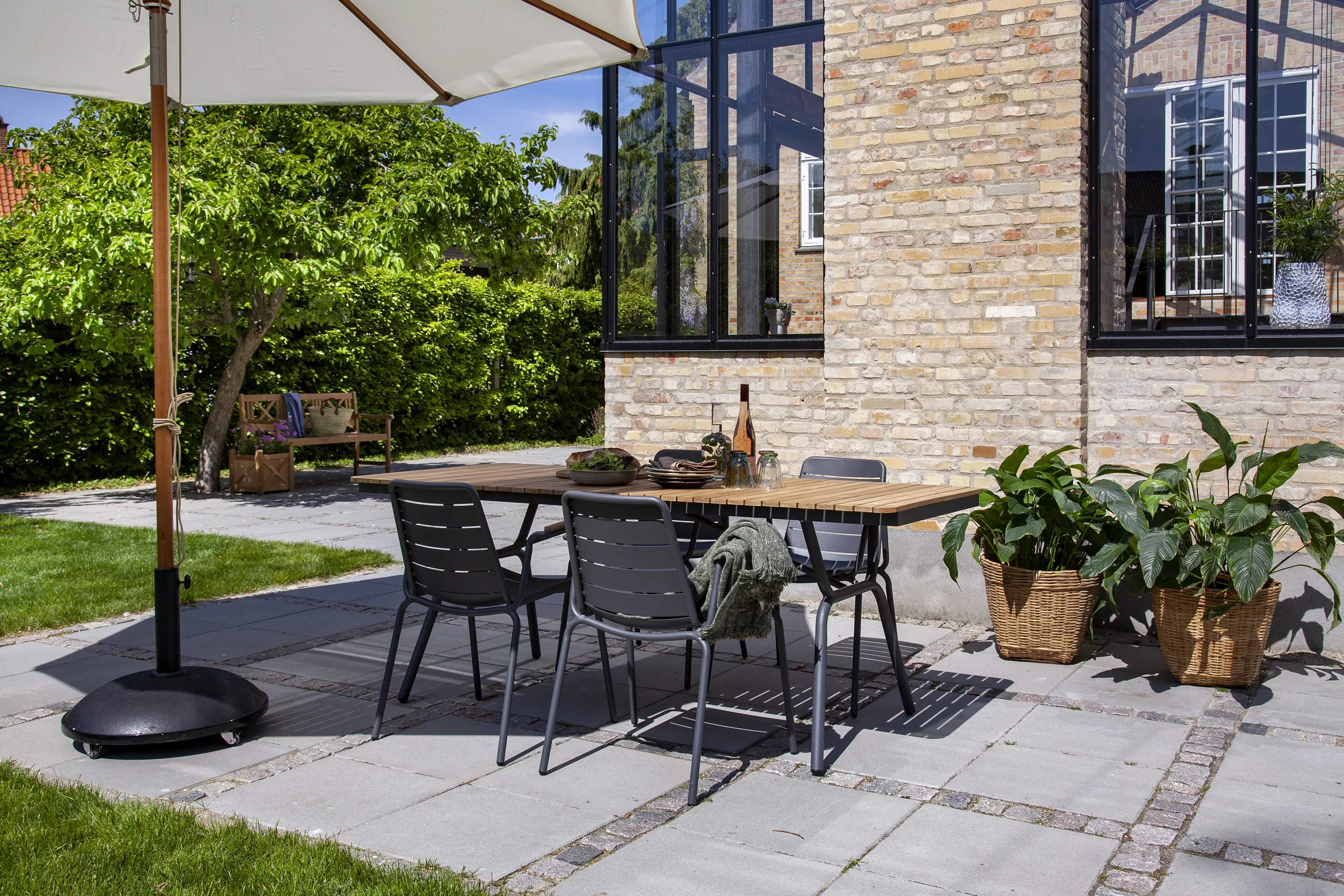 cinas Havespisestole Parc Havestol i Antracit/Teak, 3