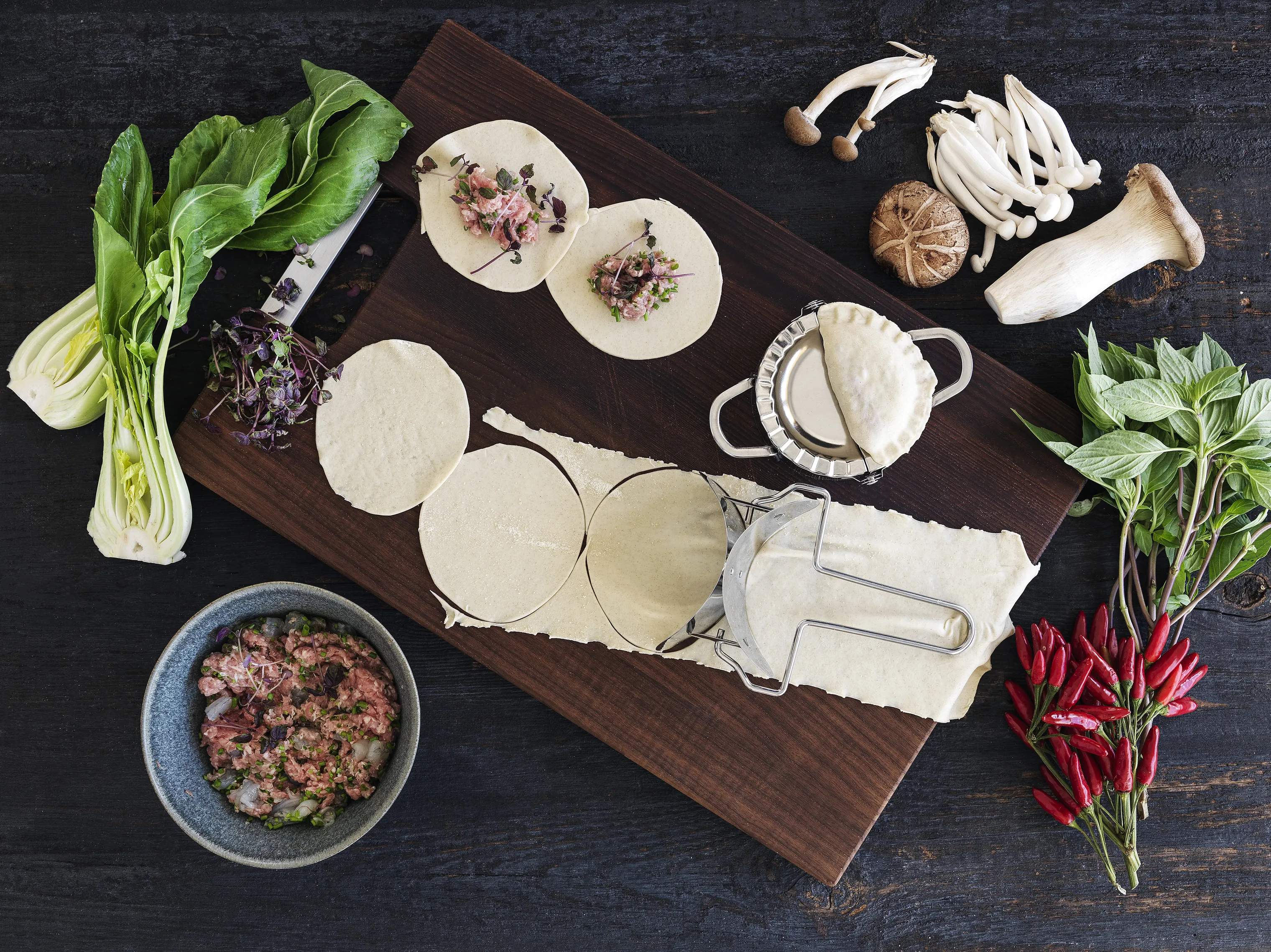 Timm Vladimir Kitchen Øvrigt køkkengrej Dumplingspresser i stål, 2