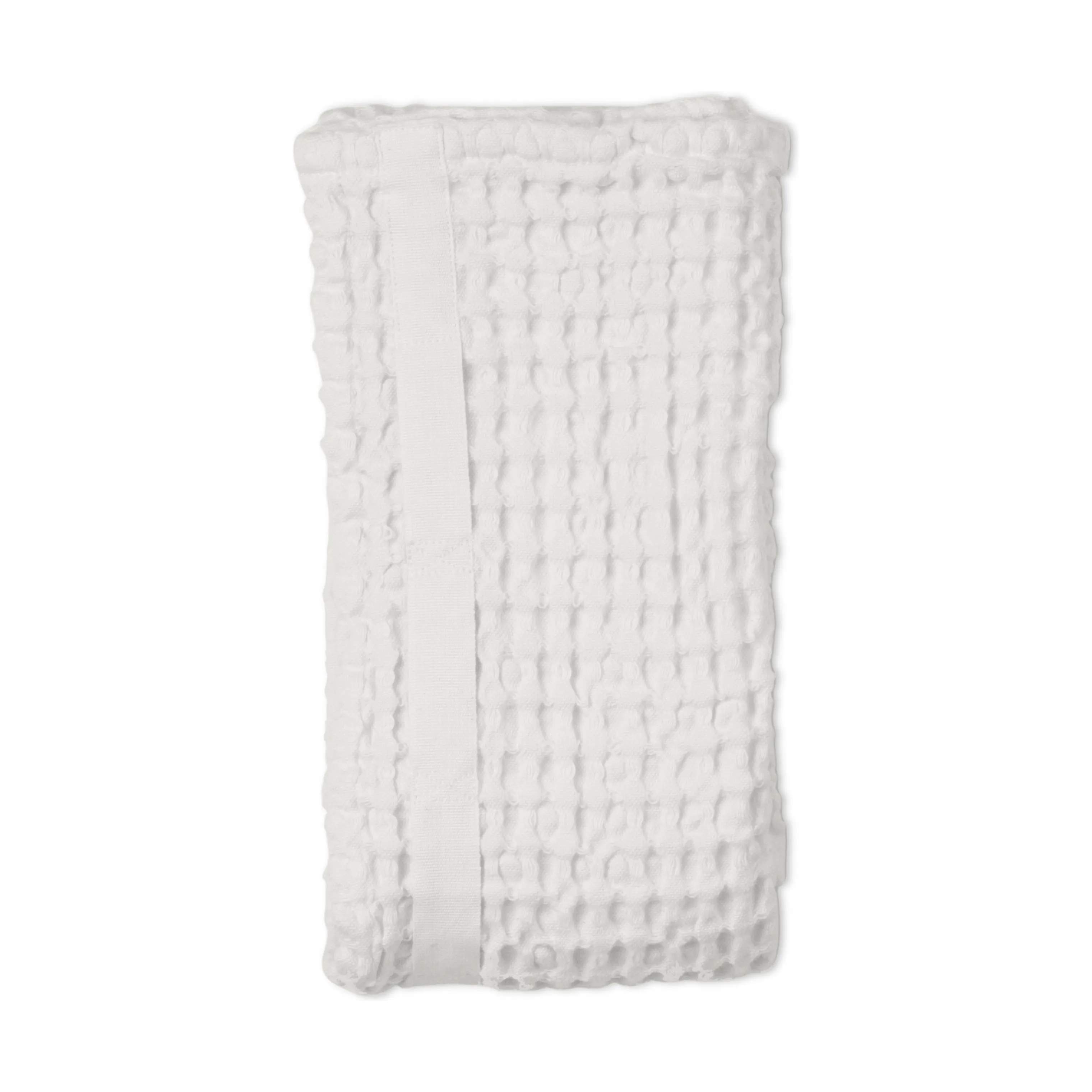 The Organic Company Håndklæder Big Waffle Vaffel Håndklæde i Hvid, B50 x L75 cm, 3