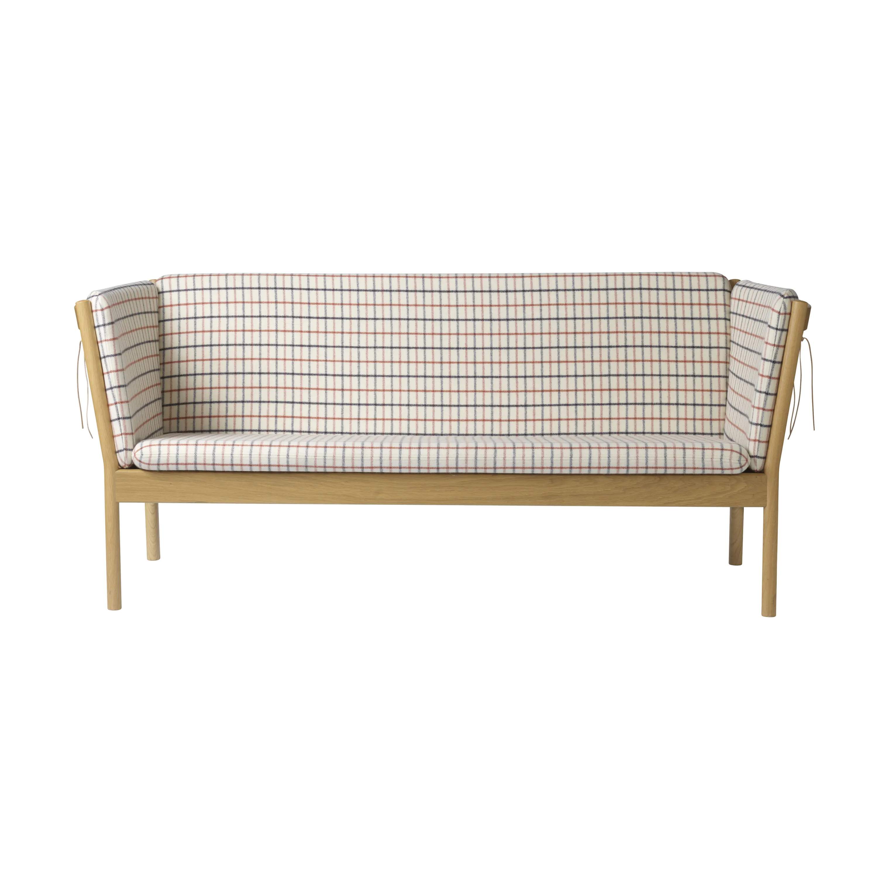 J149 Sofa, rød ternet, large