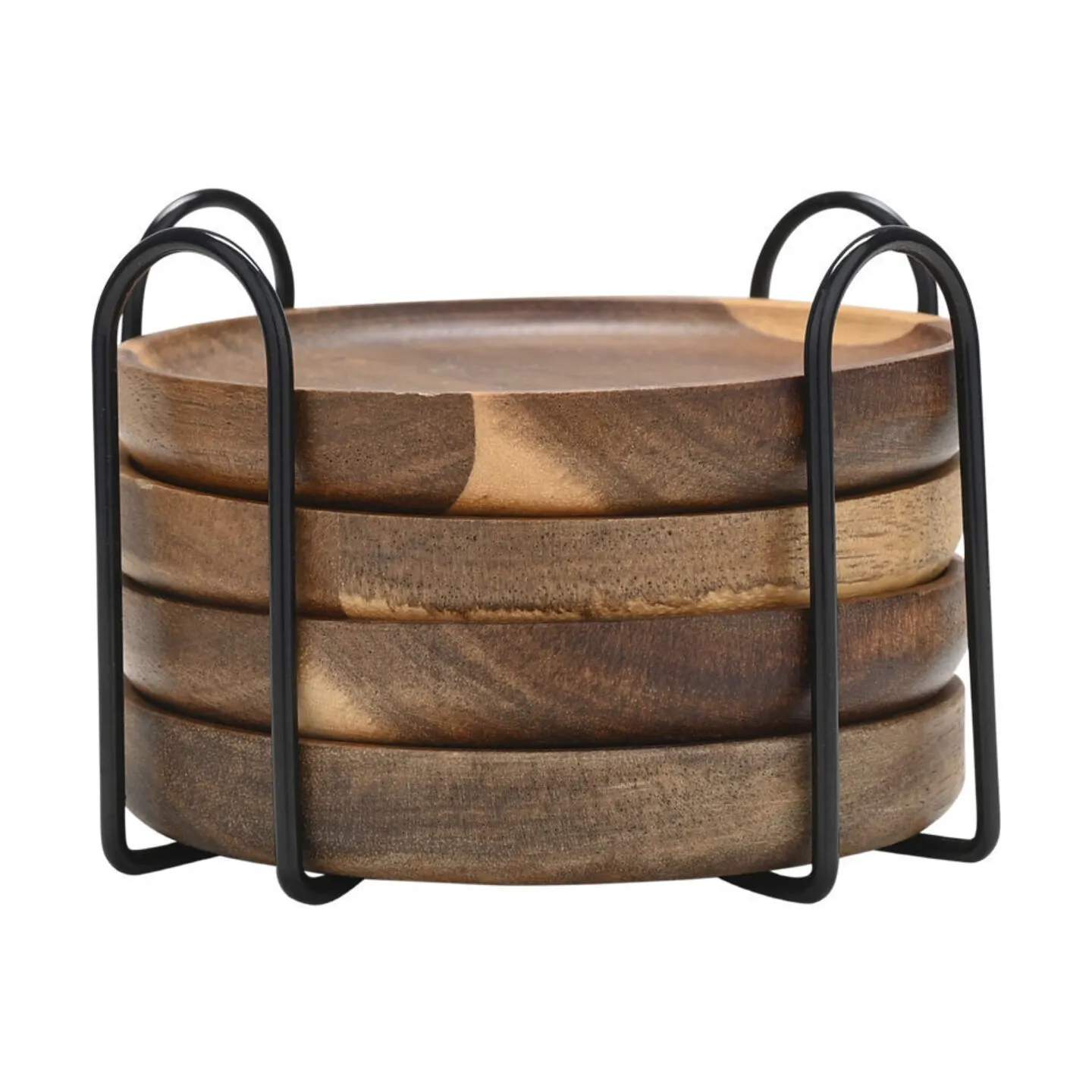 Estia Home Glasbrikker og coasters Allure Glasbrikker - 4 stk. i Brun, 1