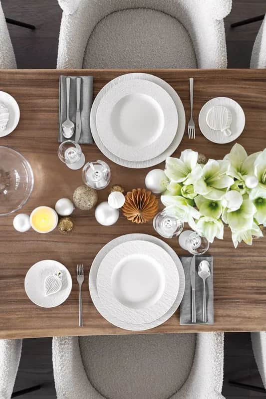 Villeroy & Boch Serveringsfade Manufacture Rock blanc Serveringsfad i 31,7 cm, 3