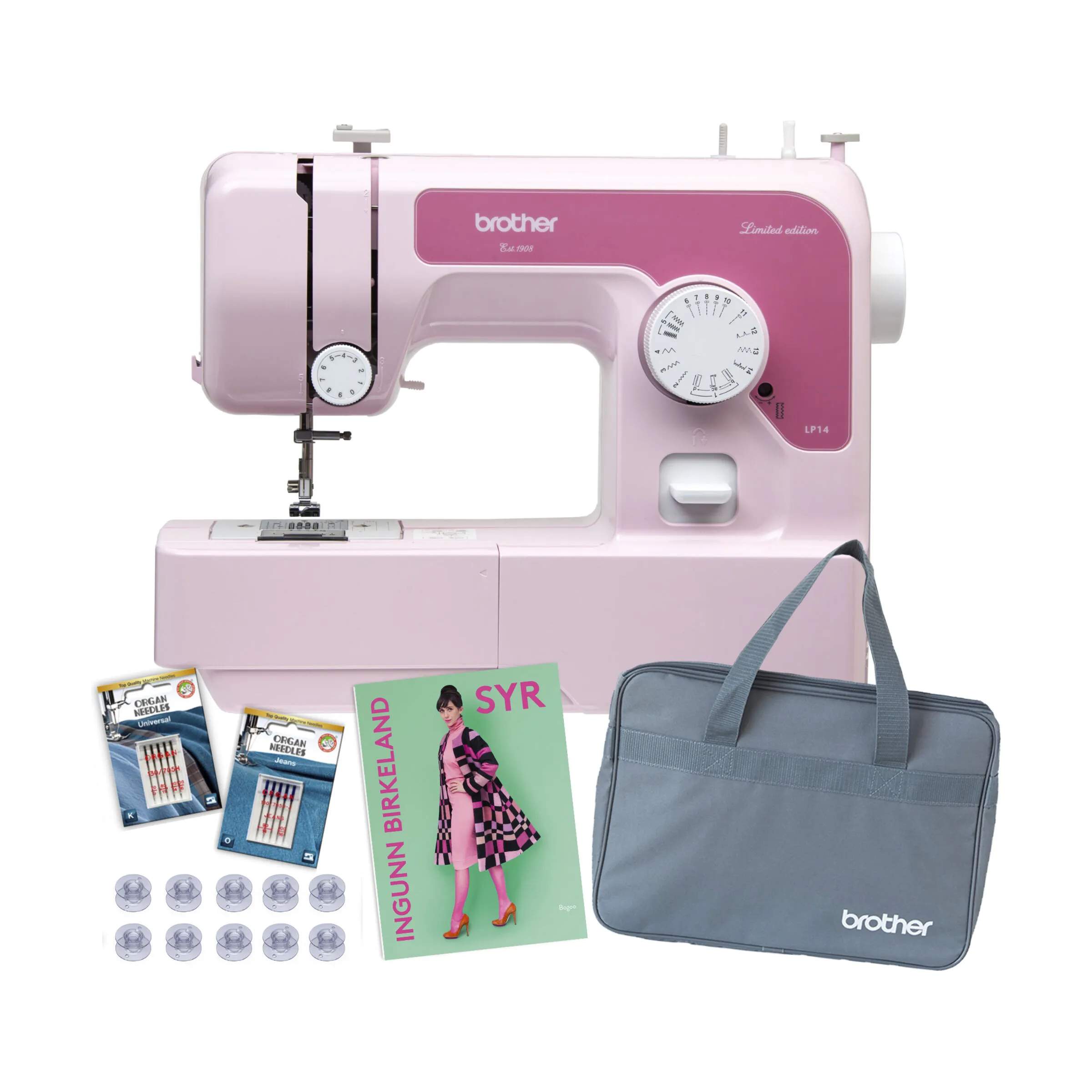 Brother Symaskiner LP14 Symaskine - Limited edition i lyserød, 1
