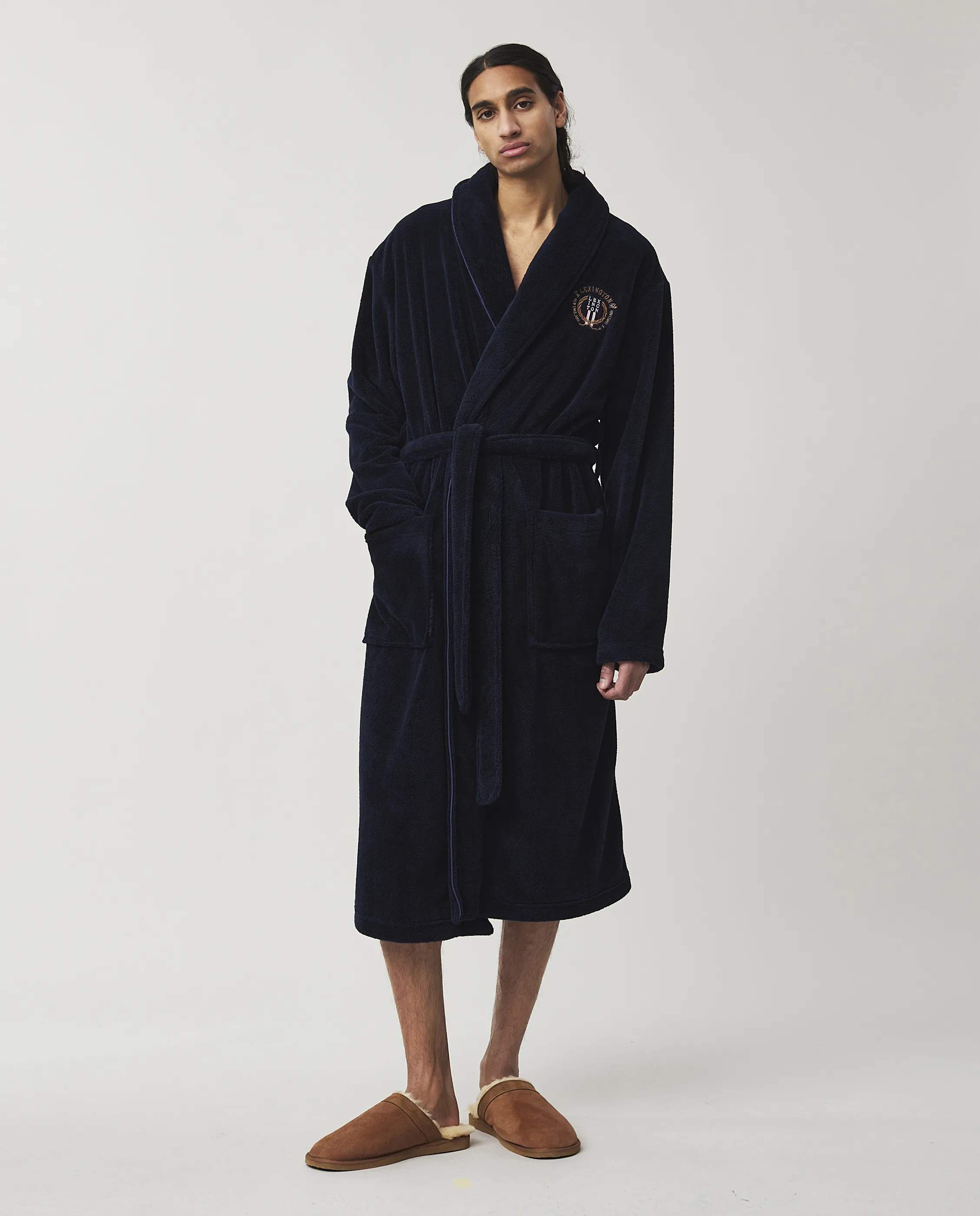 Lexington Morgenkåber Holiday Collection 2023 Lesley Morgenkåbe i Blå, XS, 5