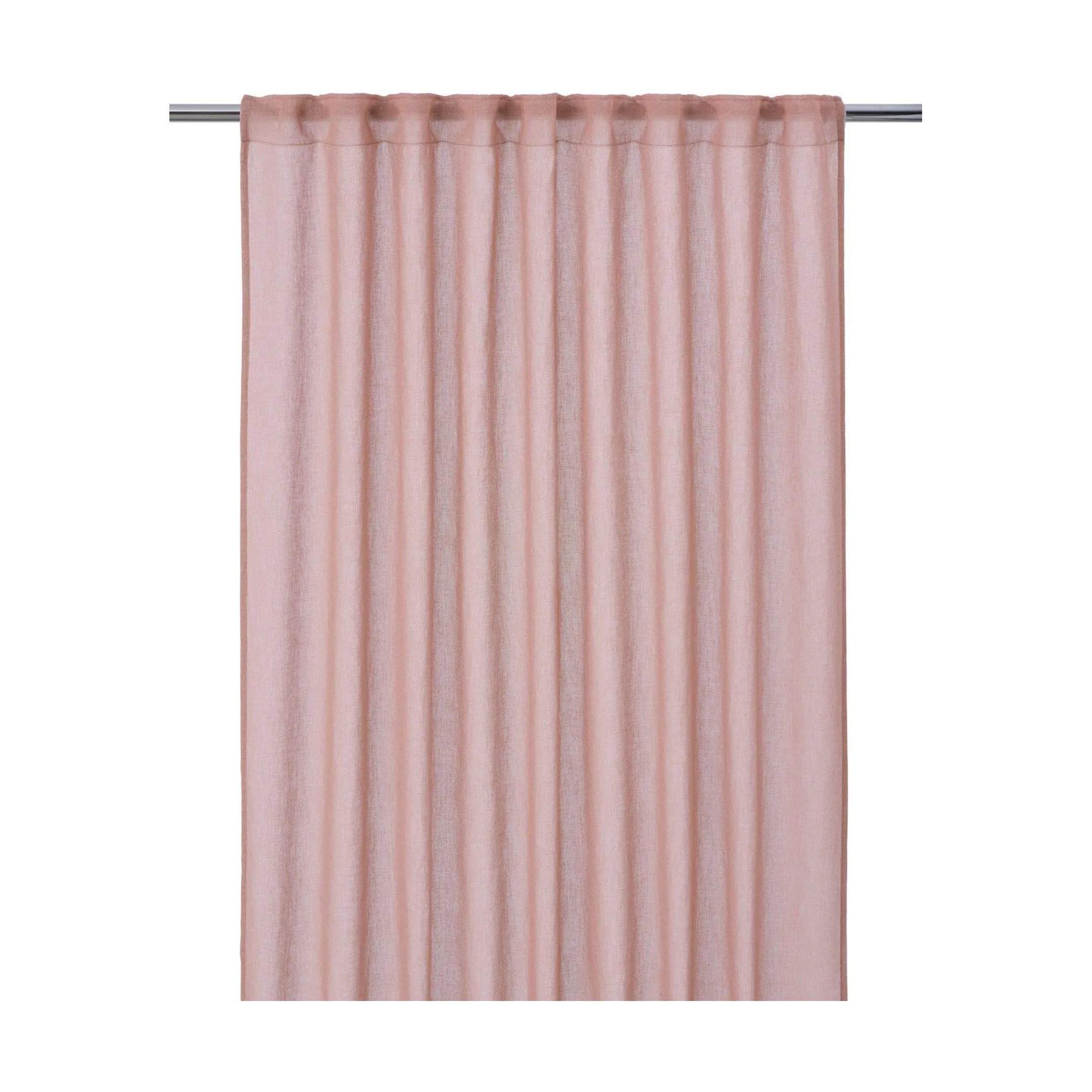 Svanefors Gardiner og gardinstænger Diana Gardin i Rosa, H350 x B280 cm, 1