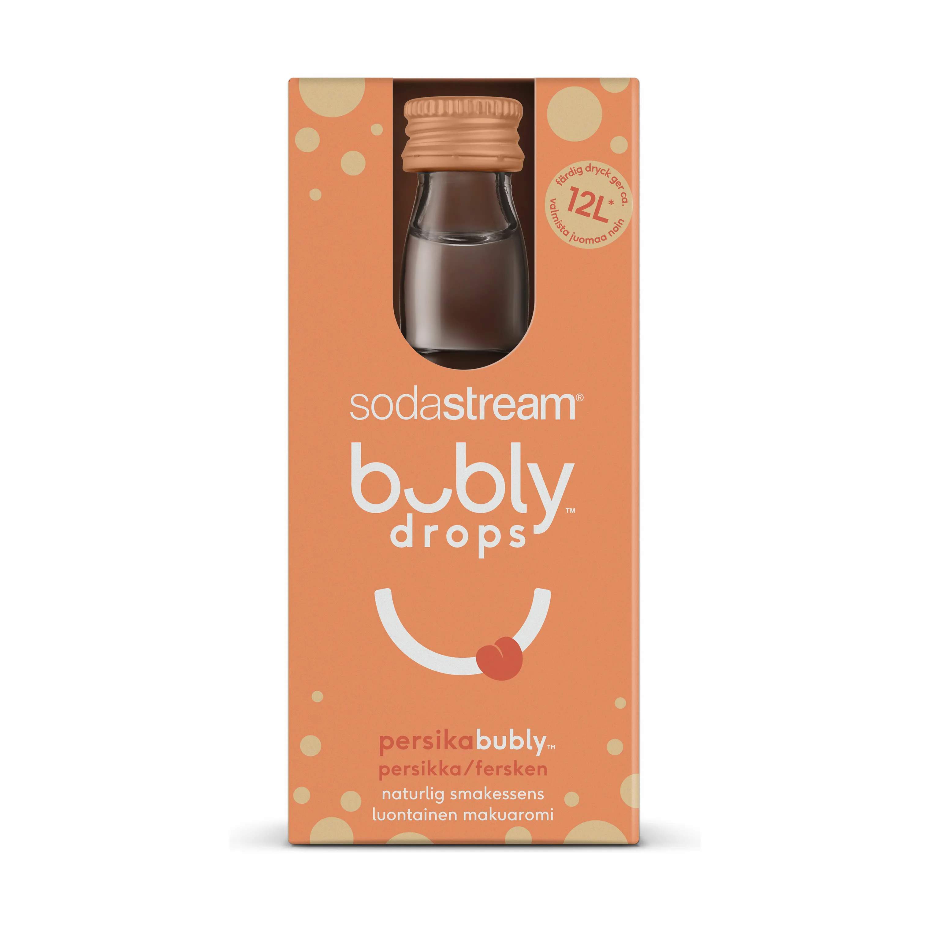 SodaStream Smagskoncentrater Bubly™ Sirup - Fersken i Fersken, 2