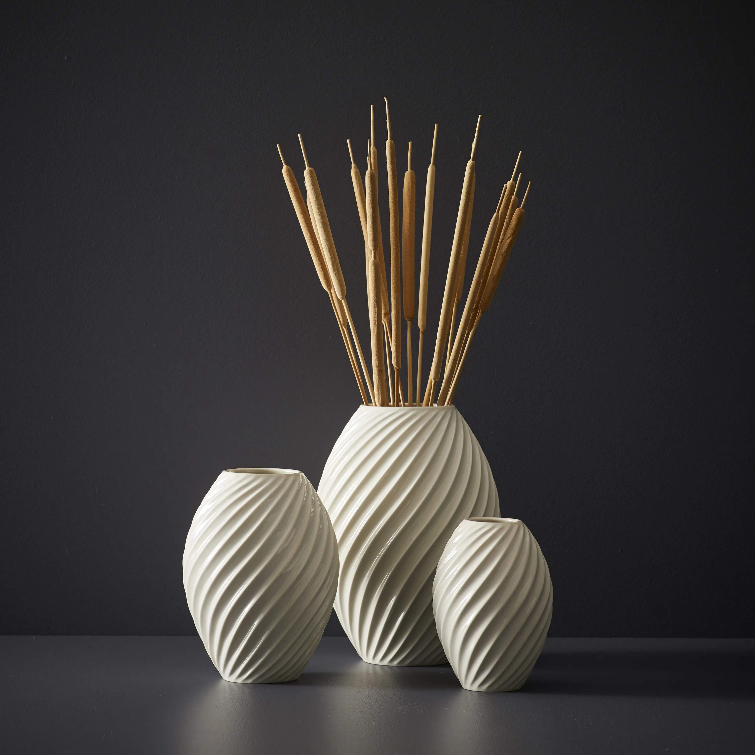 Morsø Vaser River Vase i Hvid, 16 cm, 3