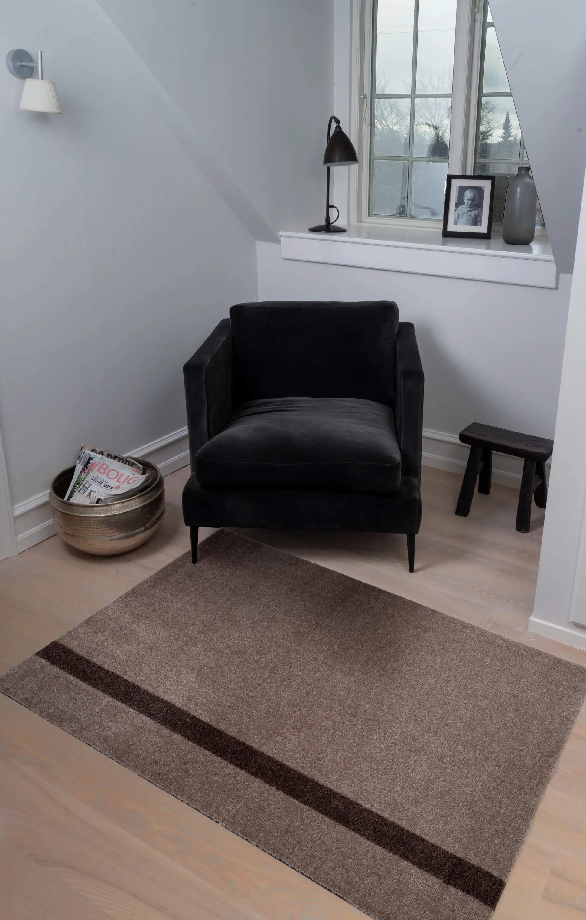 Tica Copenhagen Gulvtæpper Stripes Vertikal Gulvtæppe i Sand/brun, B90 x L130 cm, 3