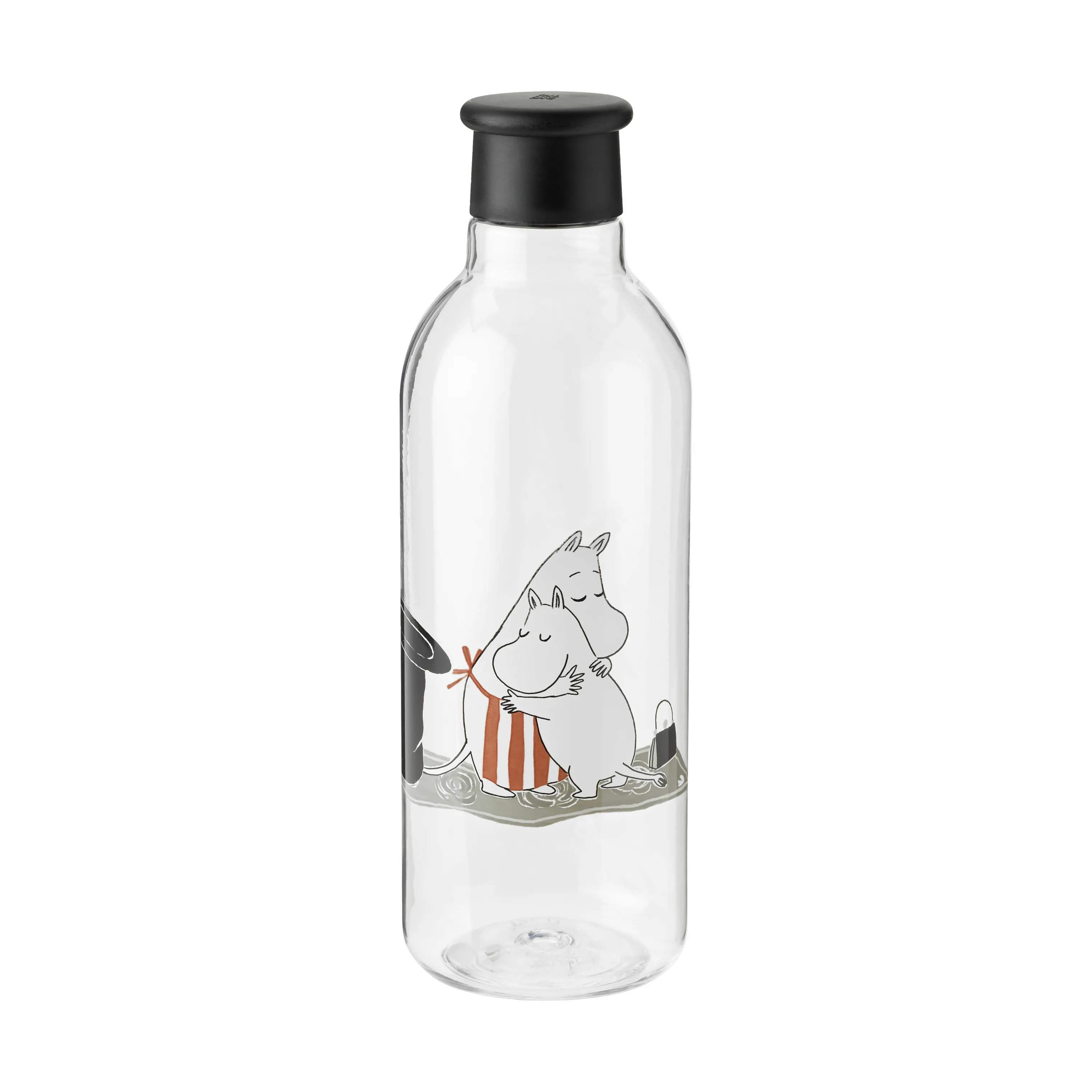 Drink-It Moomin Vandflaske, black, large