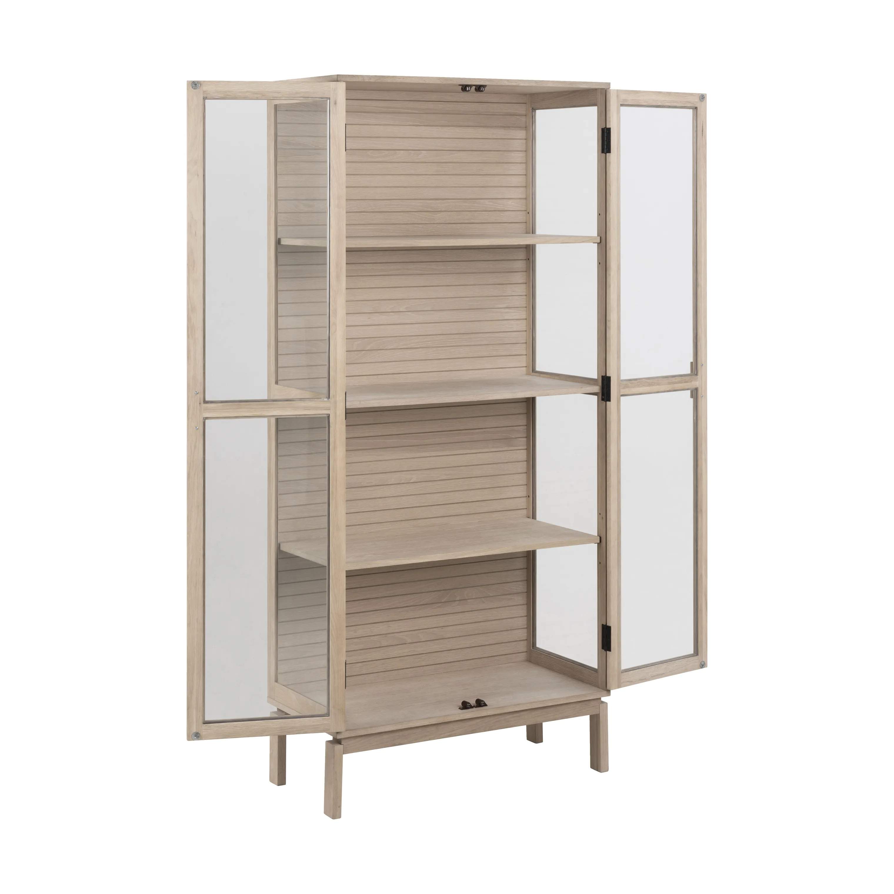 CASA Living Skabe Linley Vitrine i Hvidpigmenteret, 4