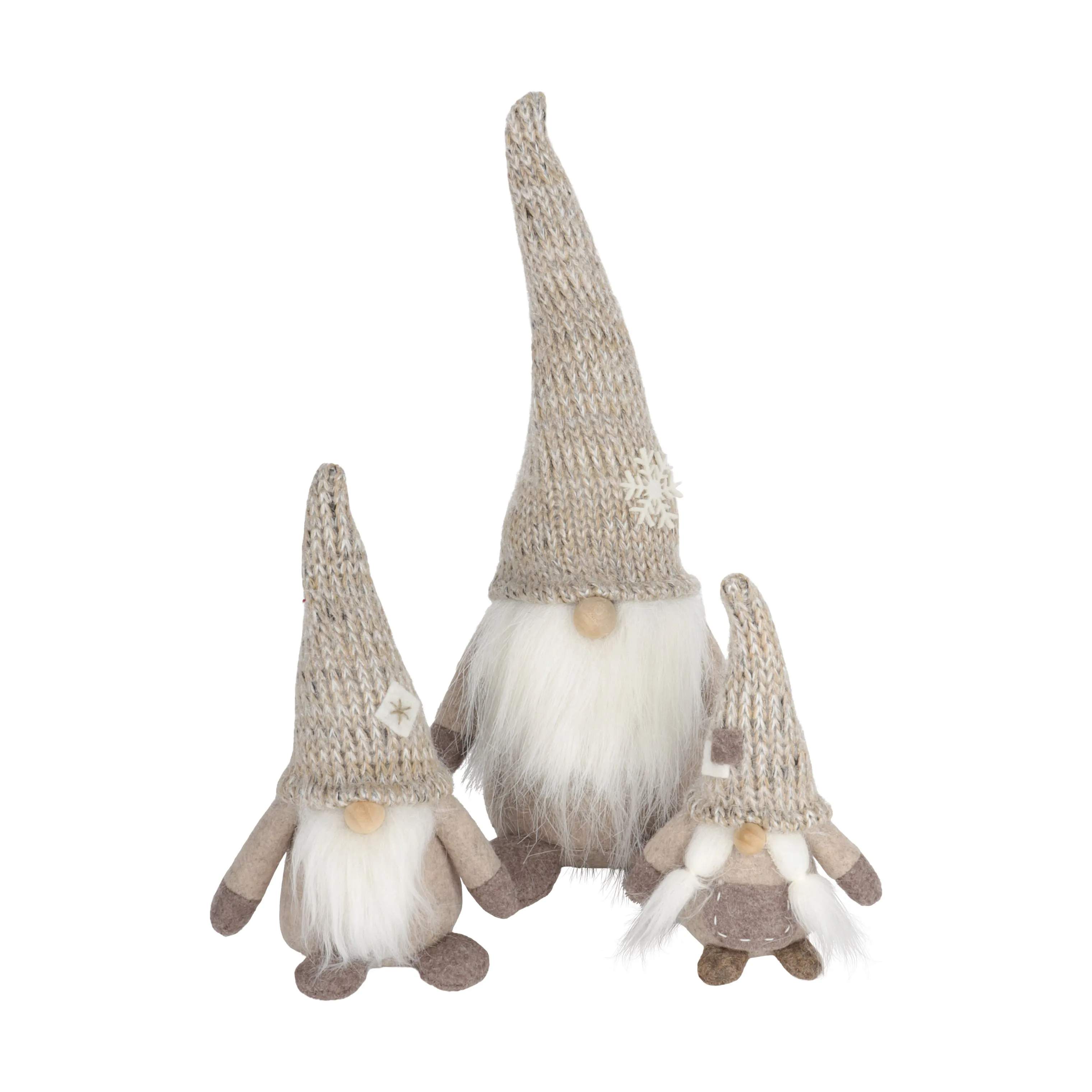 Casa Christmas Julefigurer Filtnisse i beige, 26 cm, 2