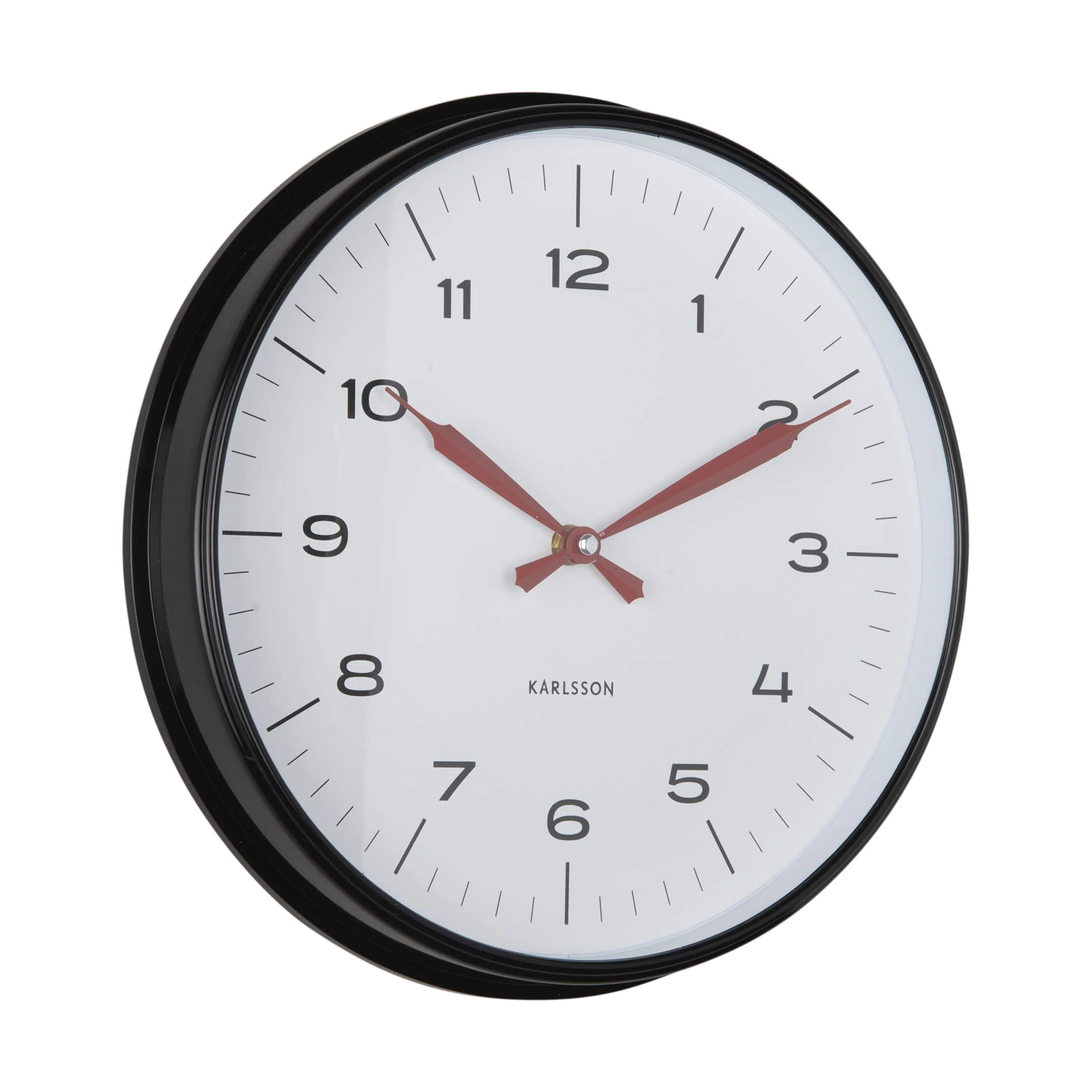 Karlsson Vægure Modern Factory Vægur i Black / bright red, 1