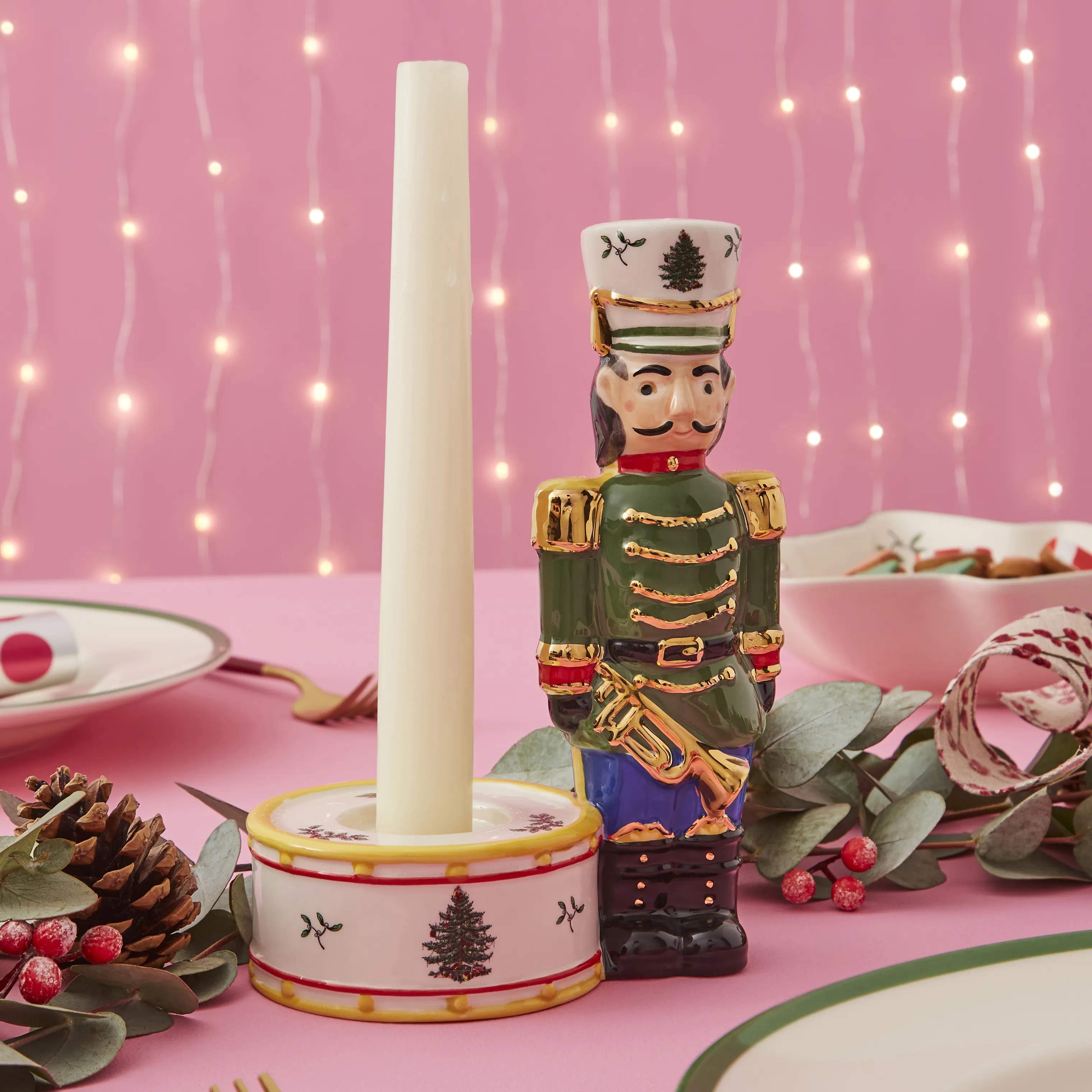 Spode Julefigurer Christmas Tree Nøddeknækker i Grøn, 2