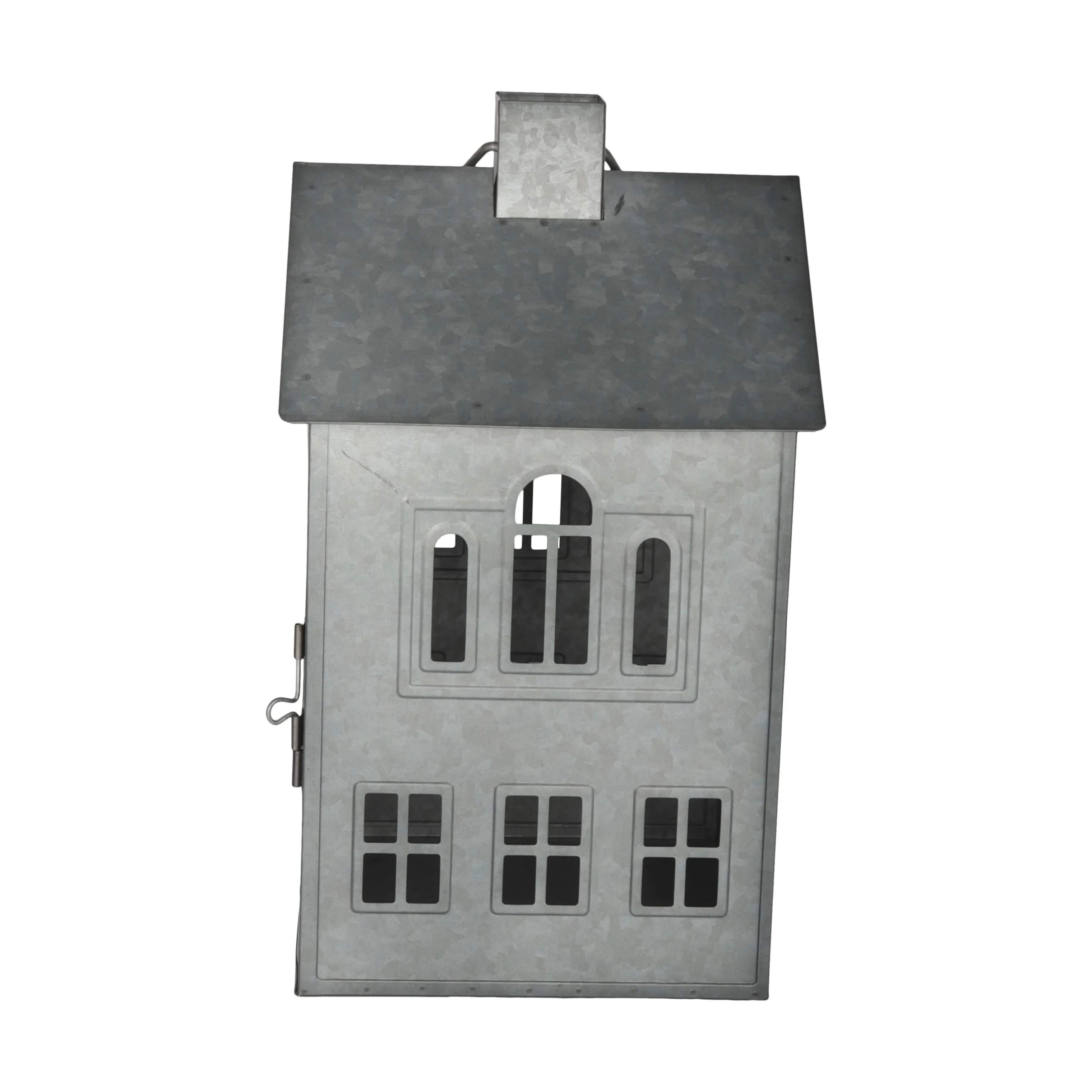 Casa Christmas Bloklysestage Lanterne i Zink, 33,8 cm, 3