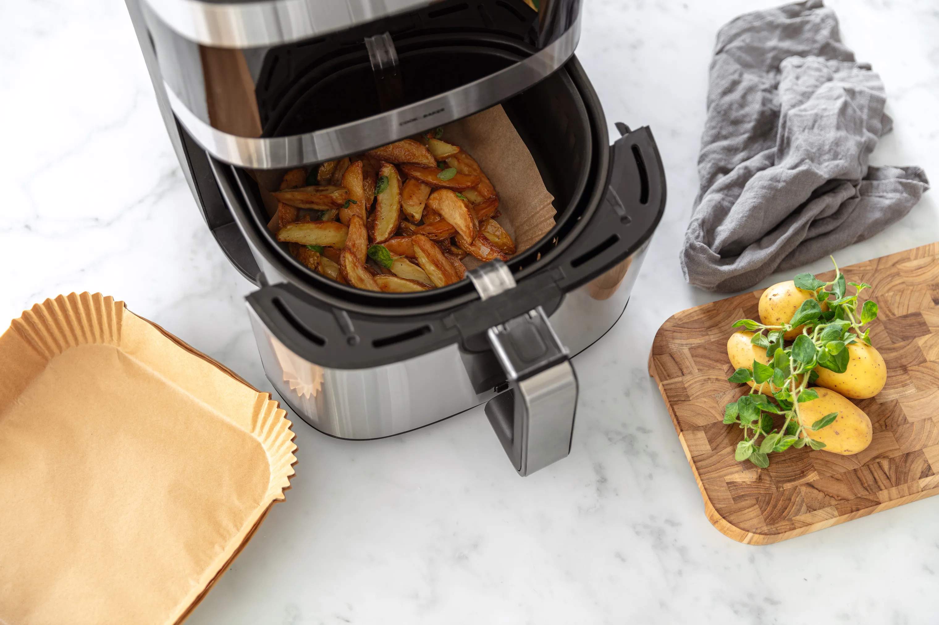 Cook & Baker Tilbehør til airfryers Papirbakke til Airfryer - 100 stk. i B20 x L20 cm, 2