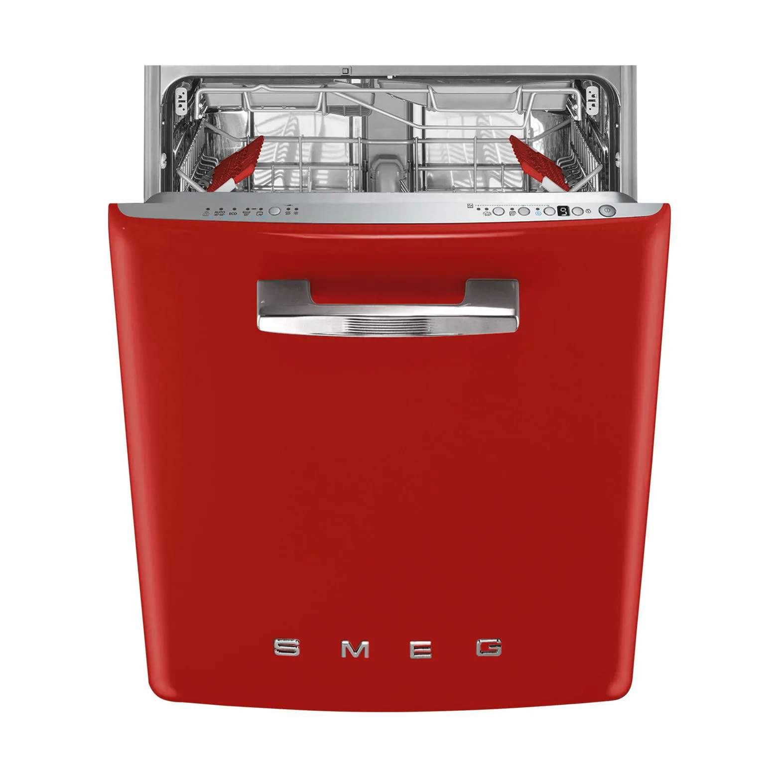 50's Style Opvaskemaskine, rød, large