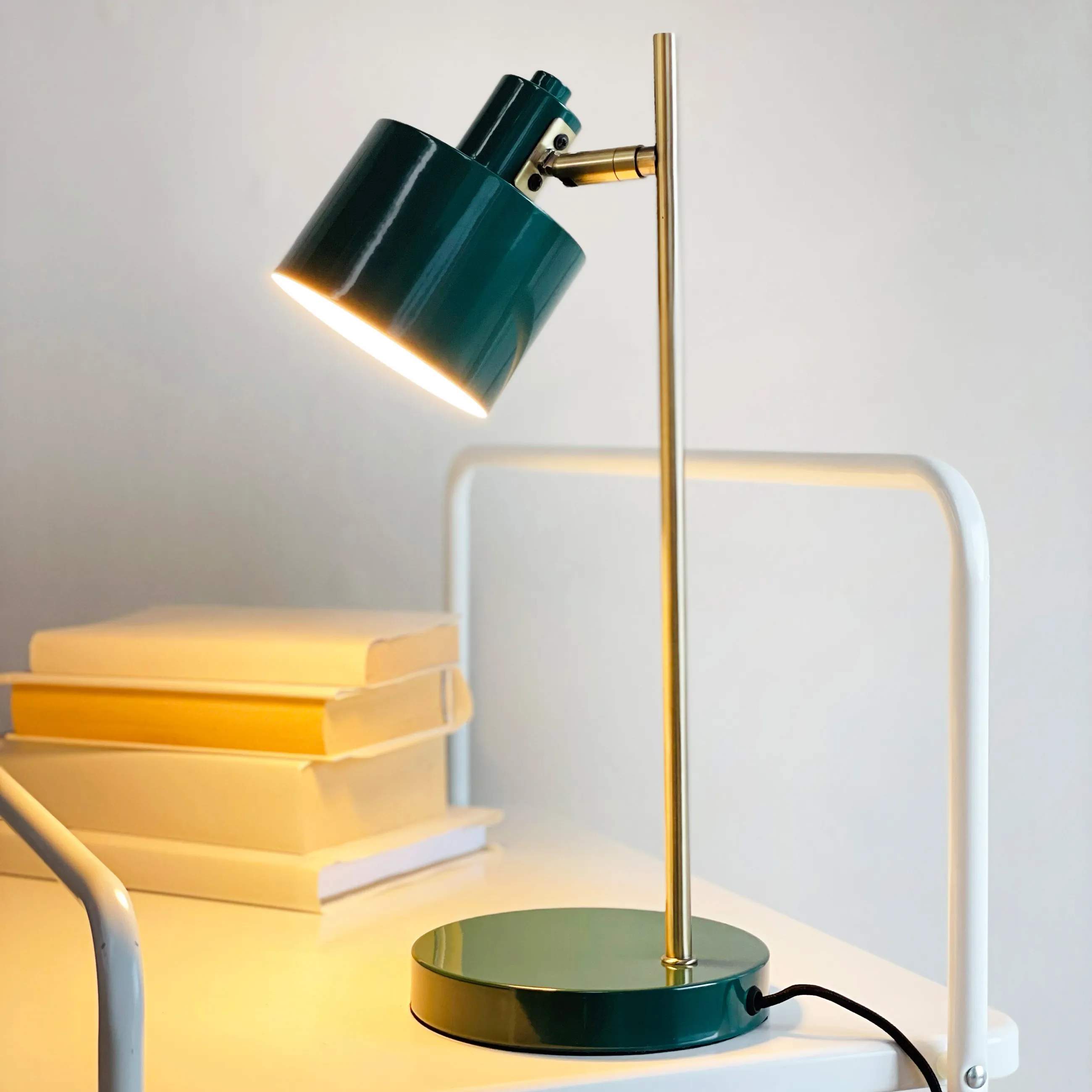 Dyberg Larsen Bordlamper Ocean Bordlampe i Mørkegrøn/ Messing, 2