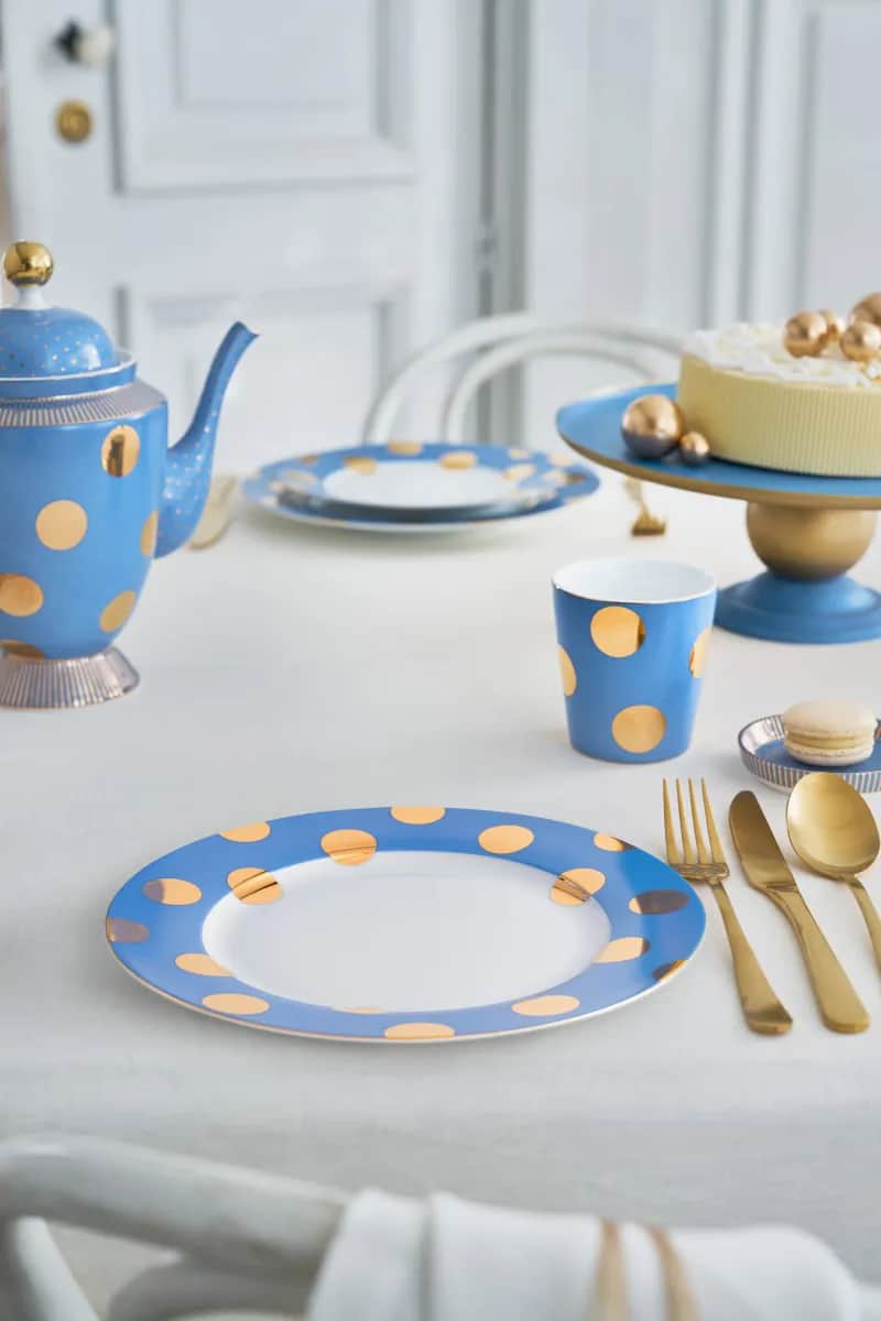 PIP Studio Middagstallerkener Dot Delight Middagstallerken - 2 stk. i Lyseblå, 26,5 cm, 3
