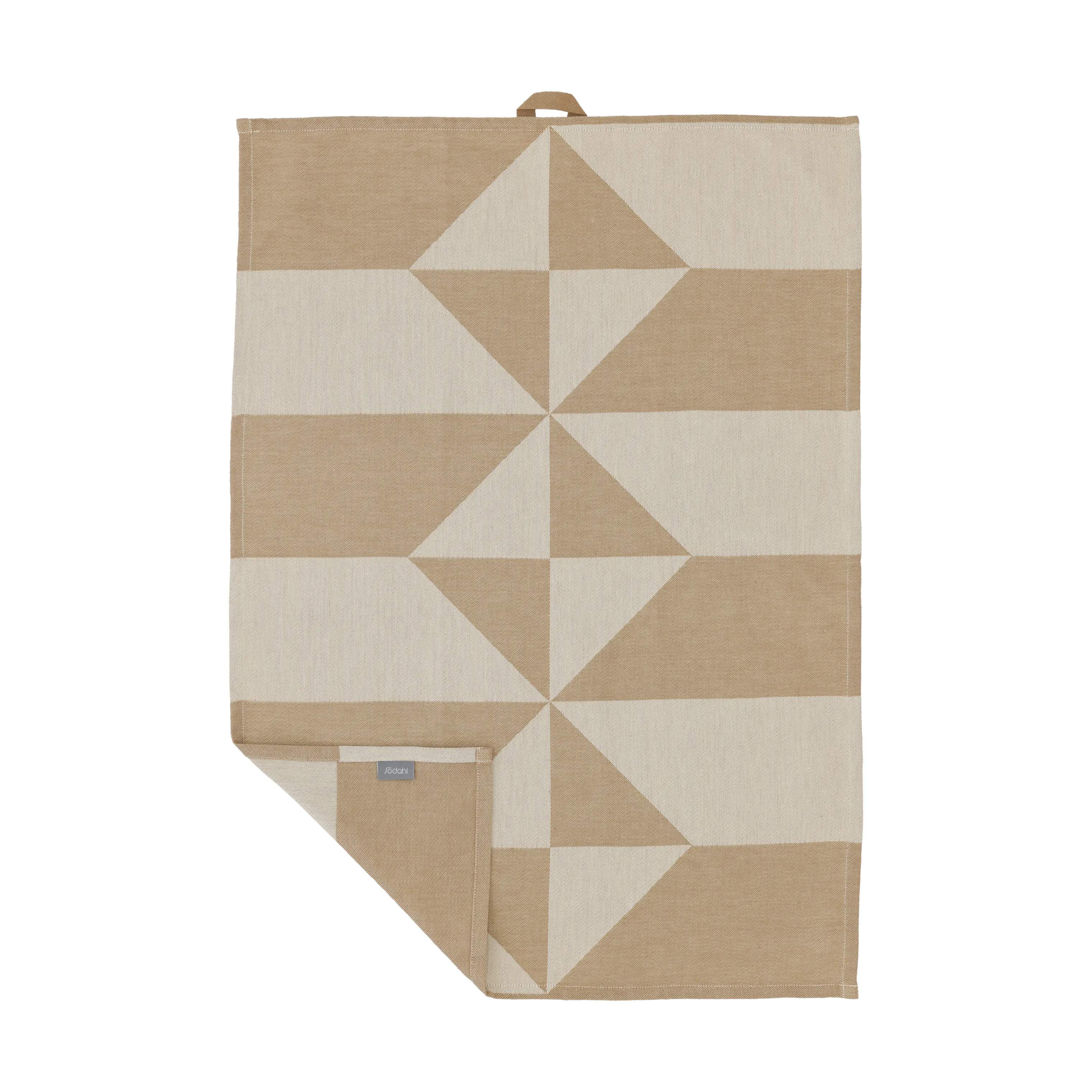 Södahl Viskestykker Twist Viskestykke - 2 stk. i Taupe/gul, 4