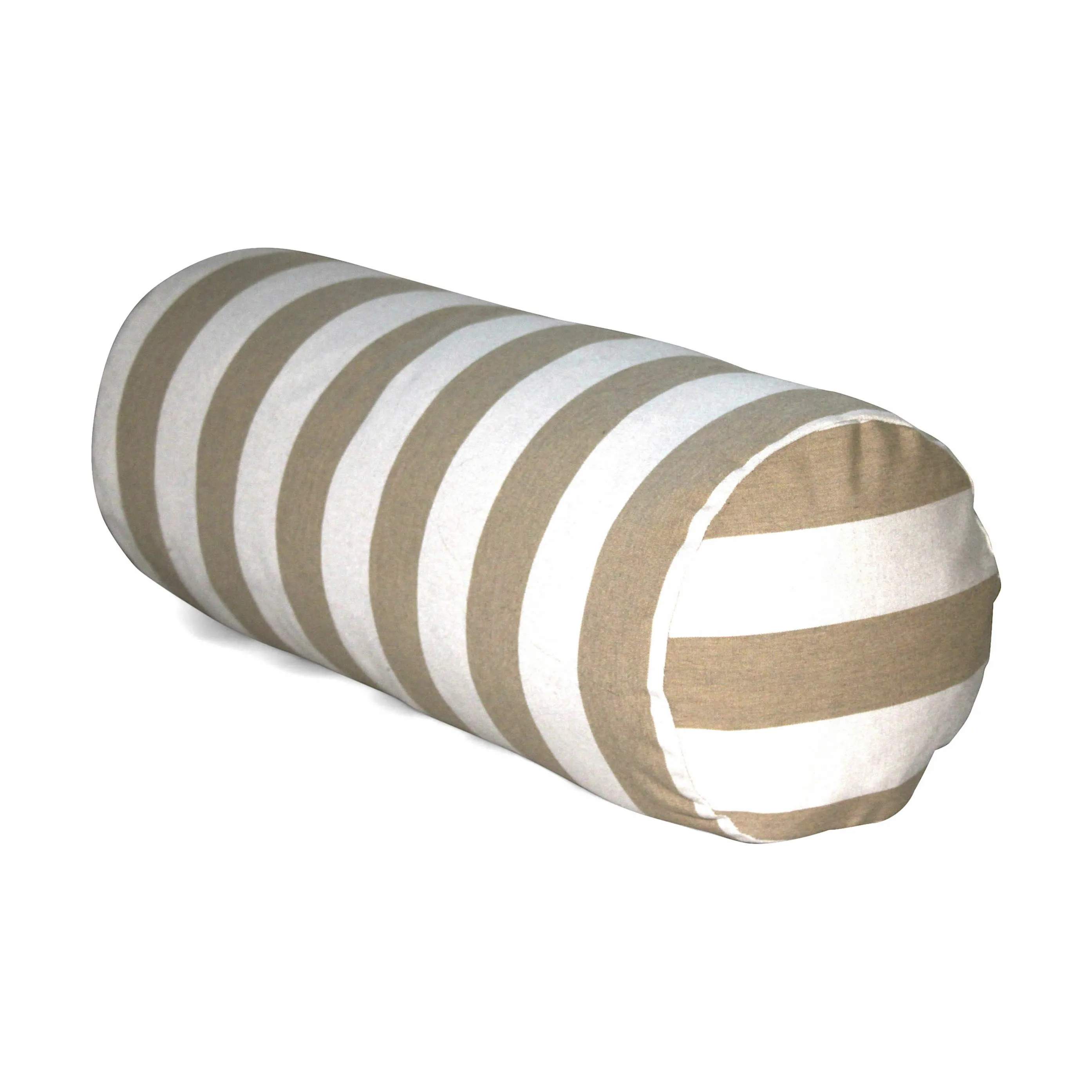 Tube Pude, taupe/hvid, large