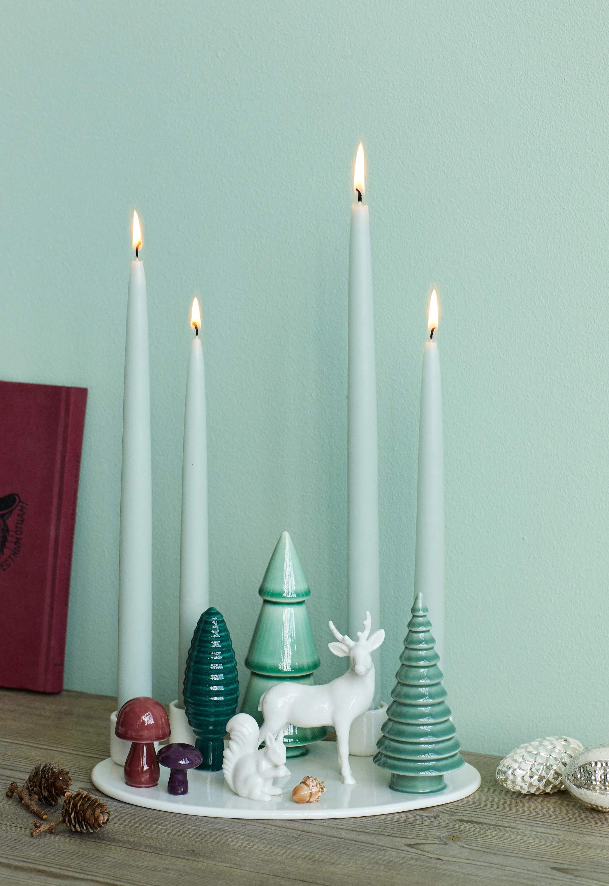 Dottir Jule- og adventsstager Winter Stories Woodland Adventstage i White/green/brown, 2