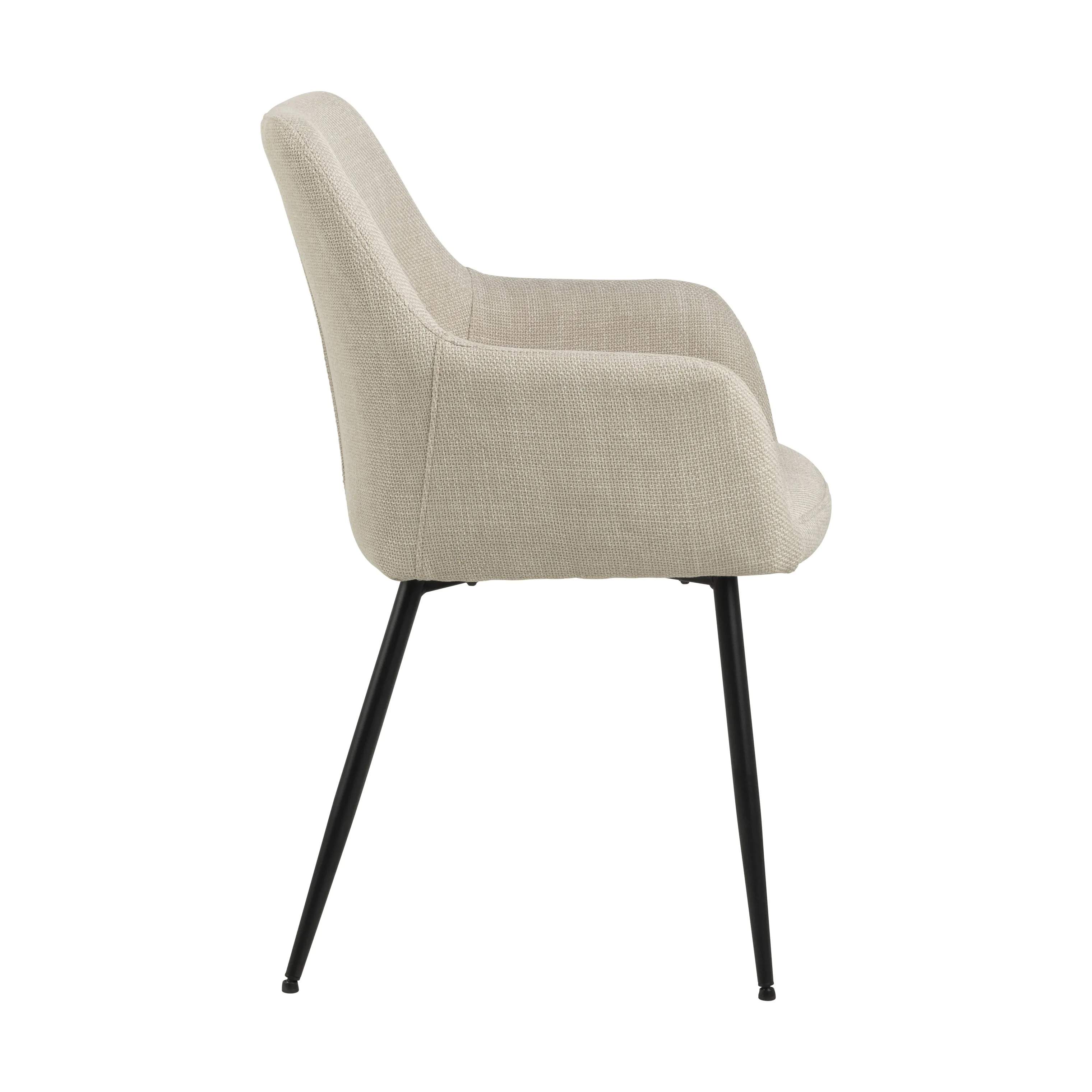 CASA Living Spisebordsstole Lizzy Spisebordsstol - 2 stk i Beige, 5
