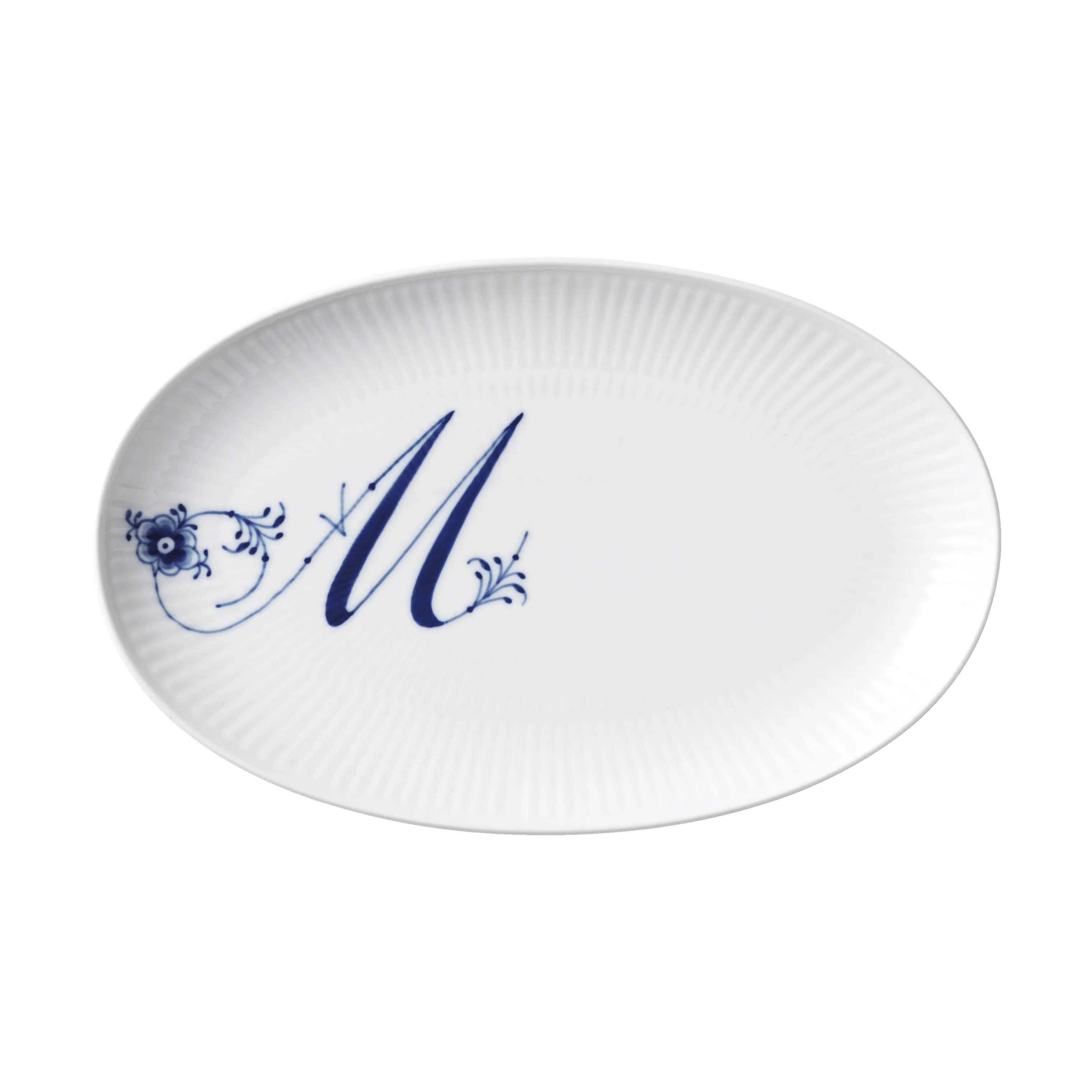Royal Copenhagen Frokosttallerkener Alfabet kollektion Tallerken - M i M tallerken, 1