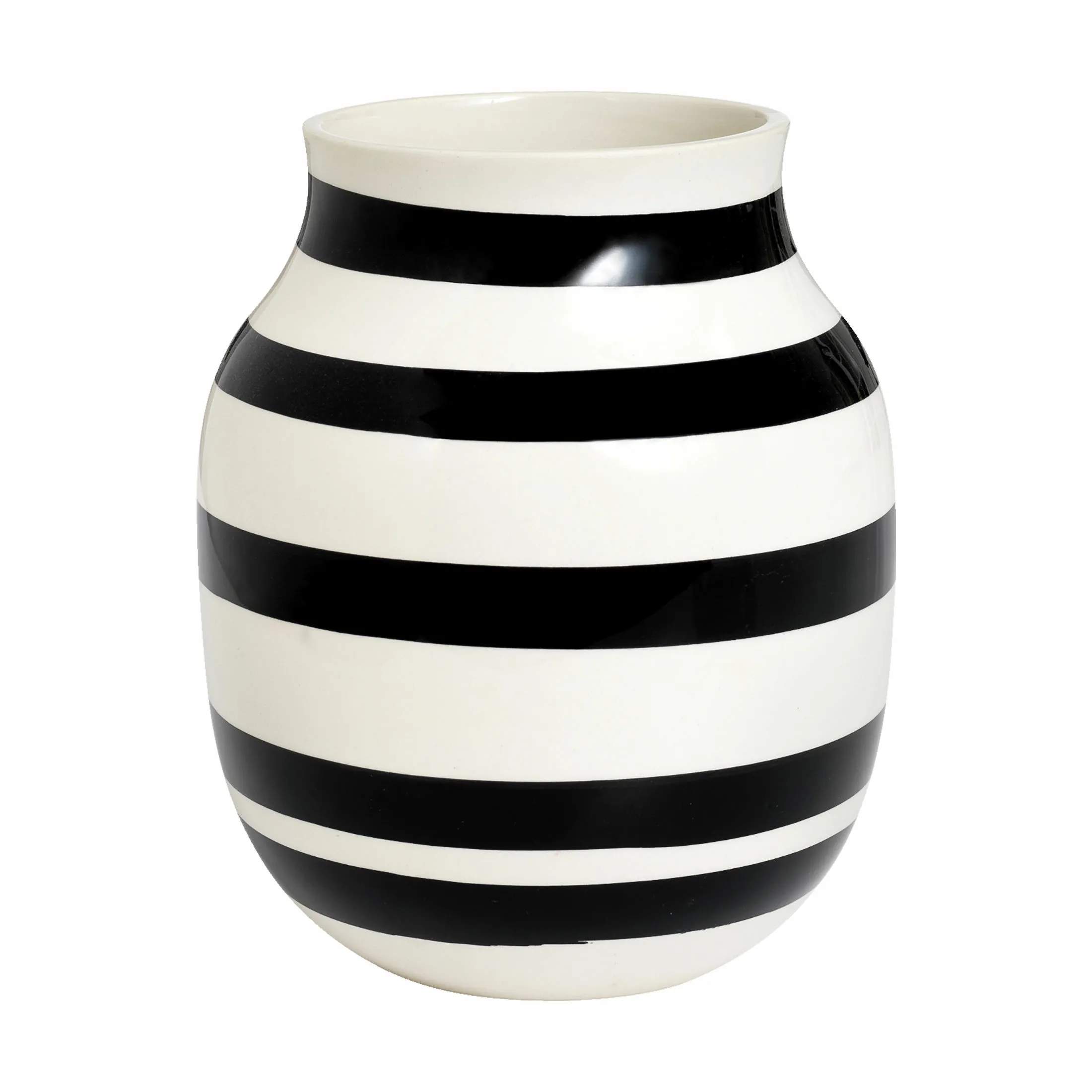Omaggio Vase, hvid/sort, large