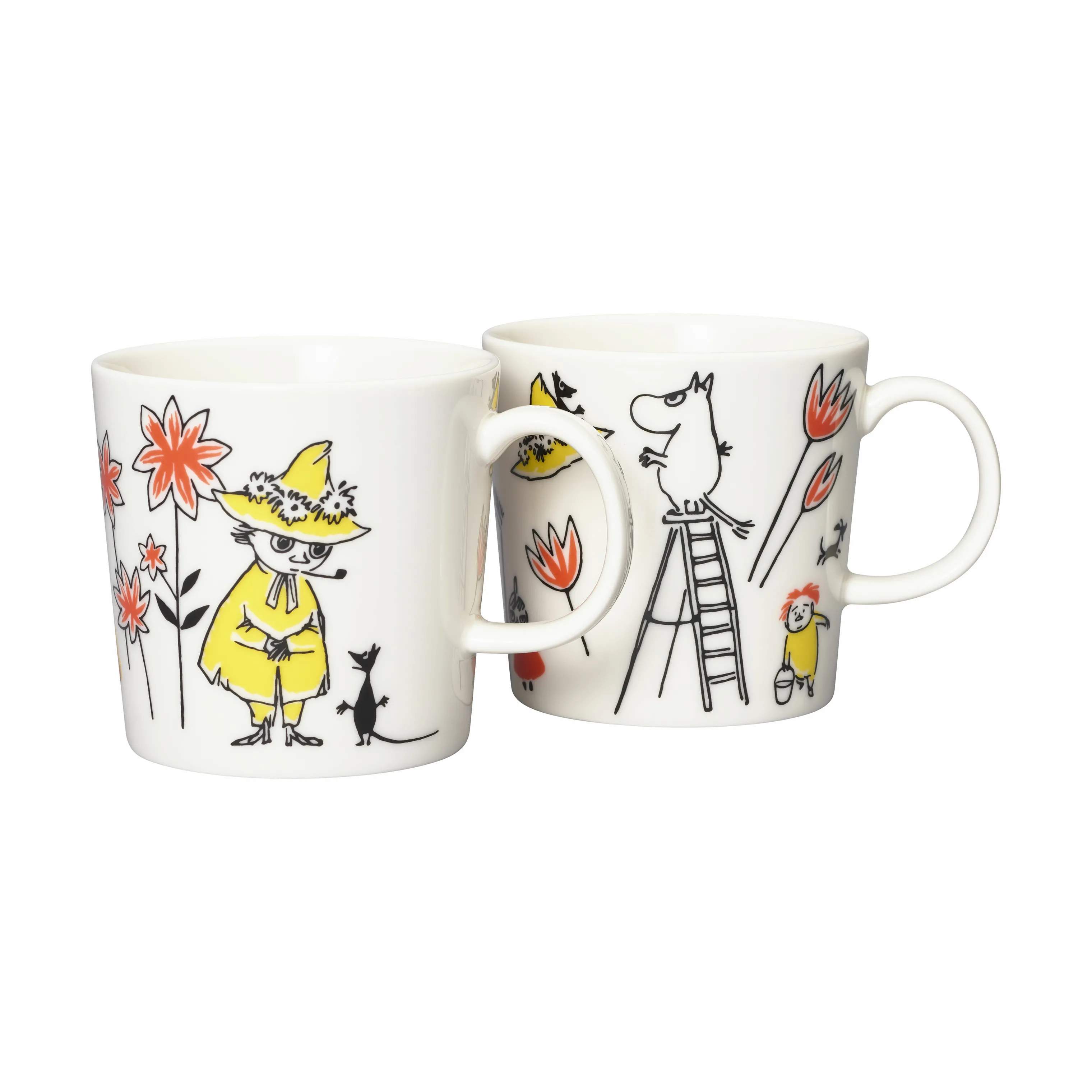 Moomin Arabia Krus og kopper med hank Mumi Arabia Krus - 2 stk. i Multifarvet, 2