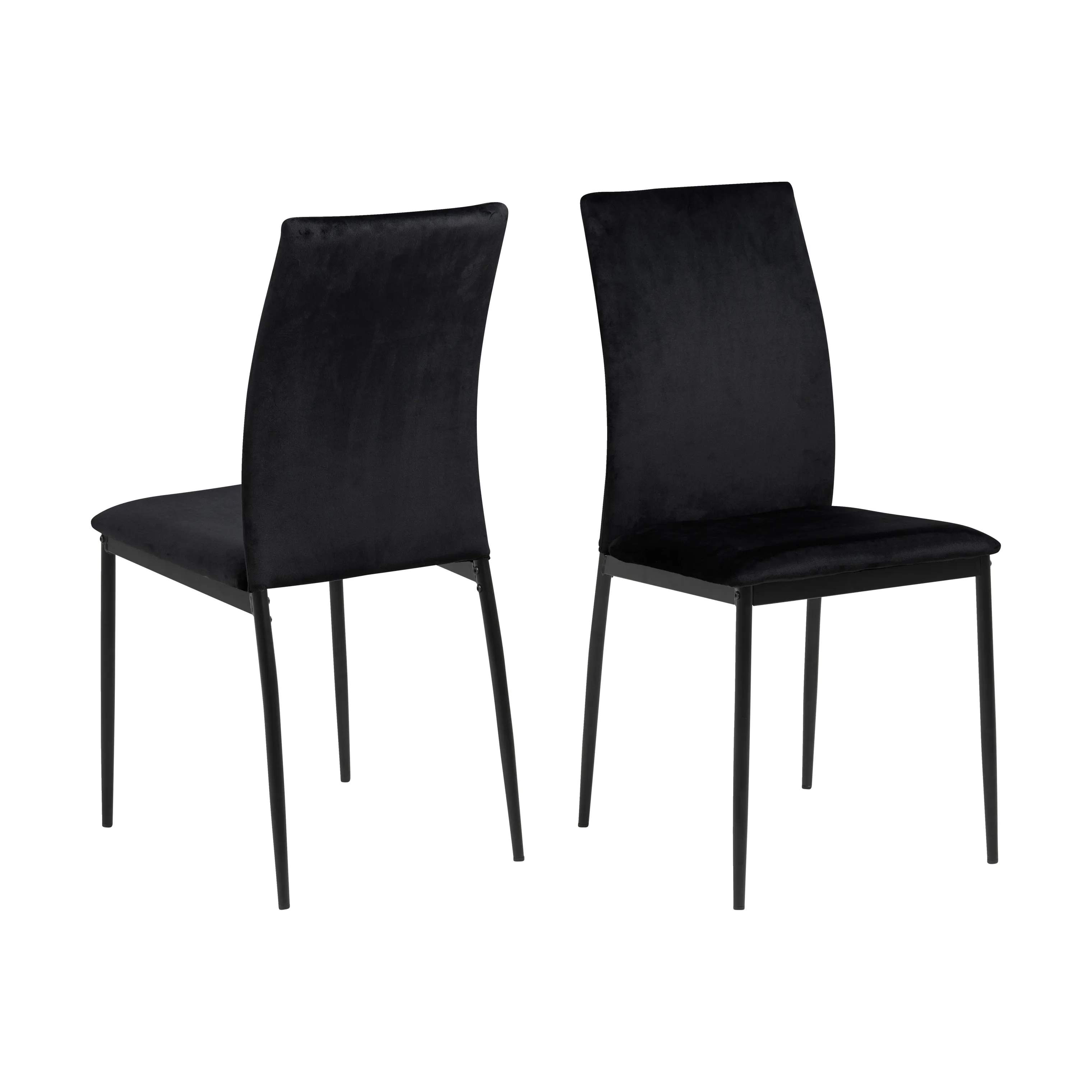 CASA Living Spisebordsstole Demina Spisebordsstol - 4 stk i Sort/mat sort, 4