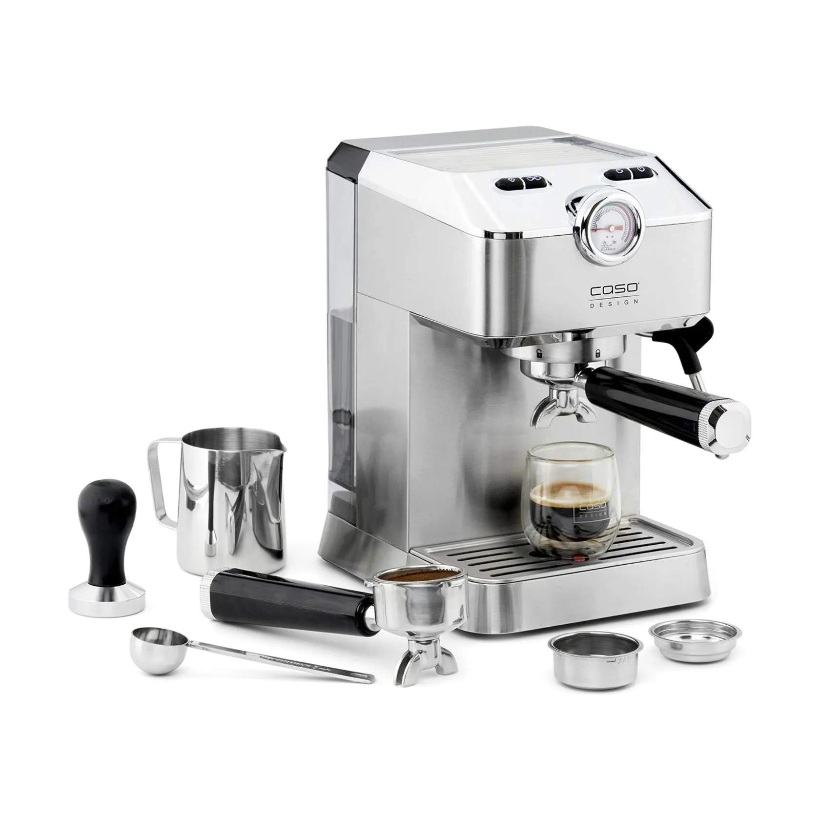 Caso Espressomaskiner Gourmet Espressomaskine CS1820 i Stål, 4