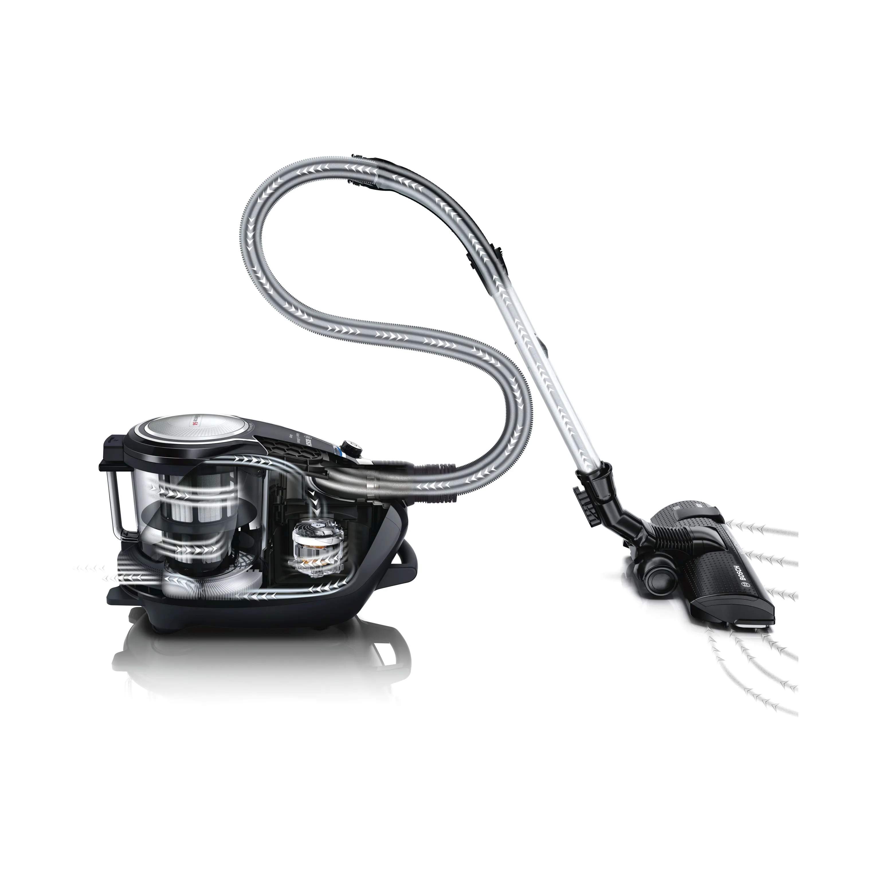 Bosch Støvsugere Poseløs støvsuger BGS7SIL64 Serie 8 i Sort, 1