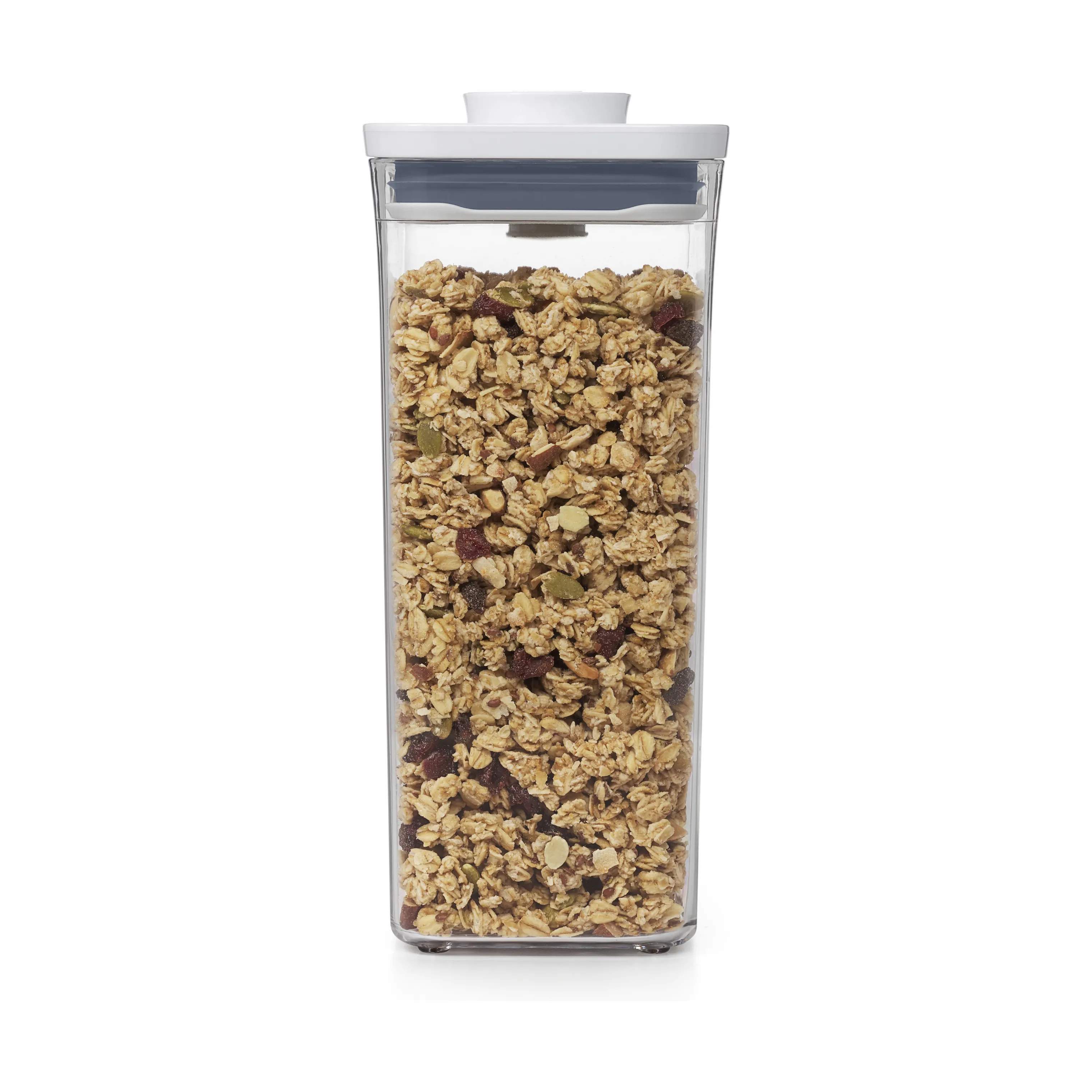 OXO Opbevaringsbokse POP Opbevaringsboks i hvid;klar;grå, H23 cm x 1.6 L, 4