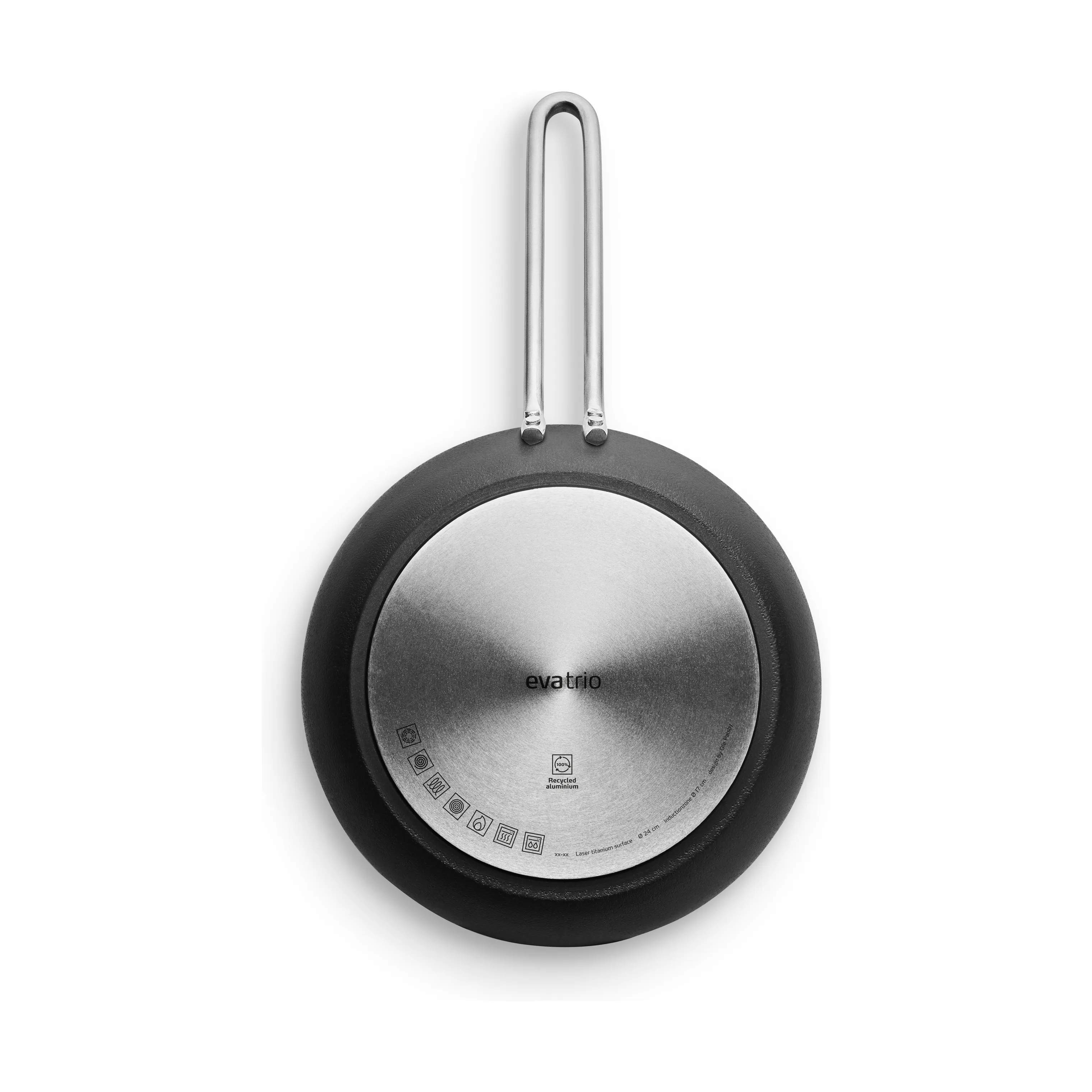 Eva Trio Stegepander Prof Titanium Rec. Stegepande i 24 cm, 3