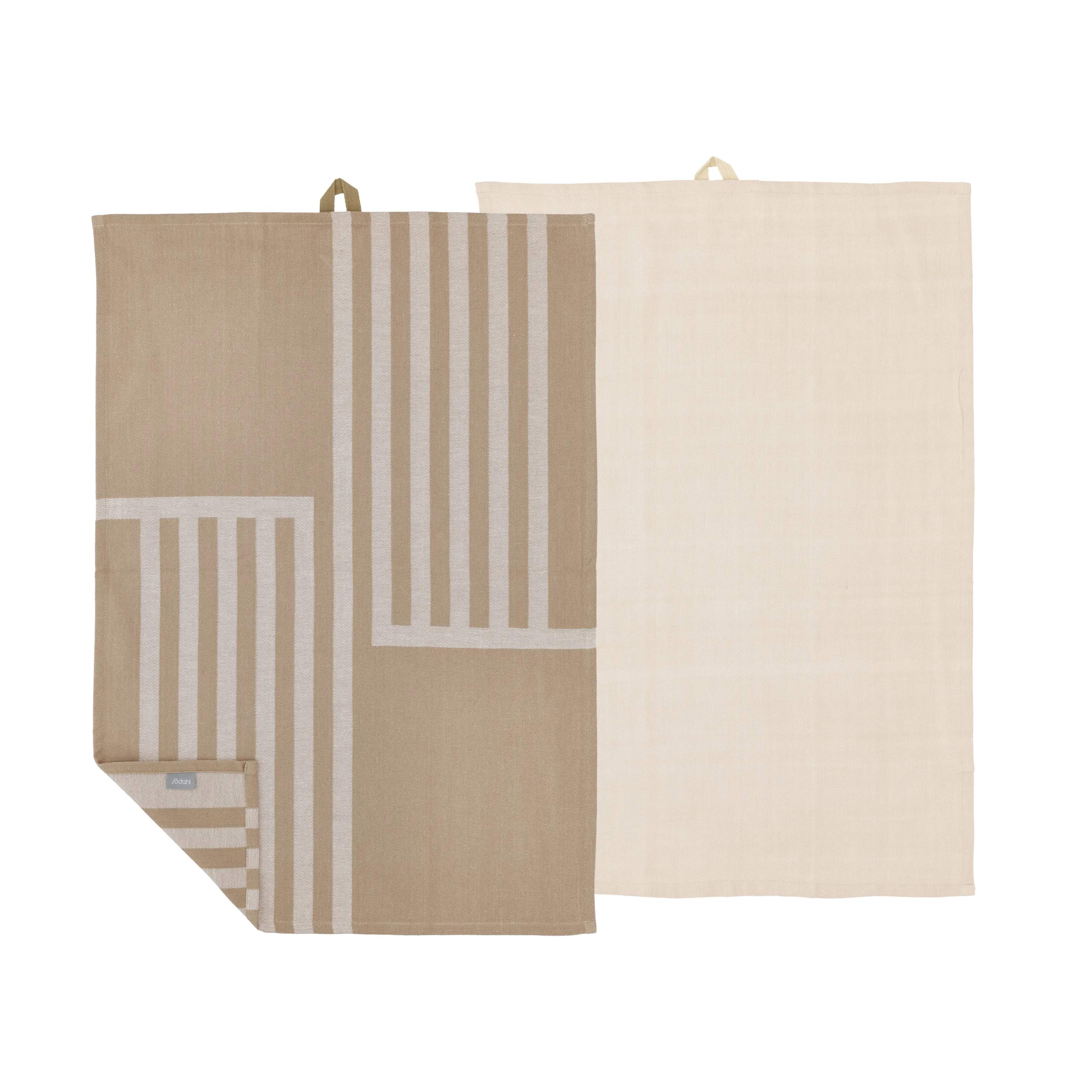 Södahl Viskestykker Reflection Viskestykke - 2 stk. i Brun, 1