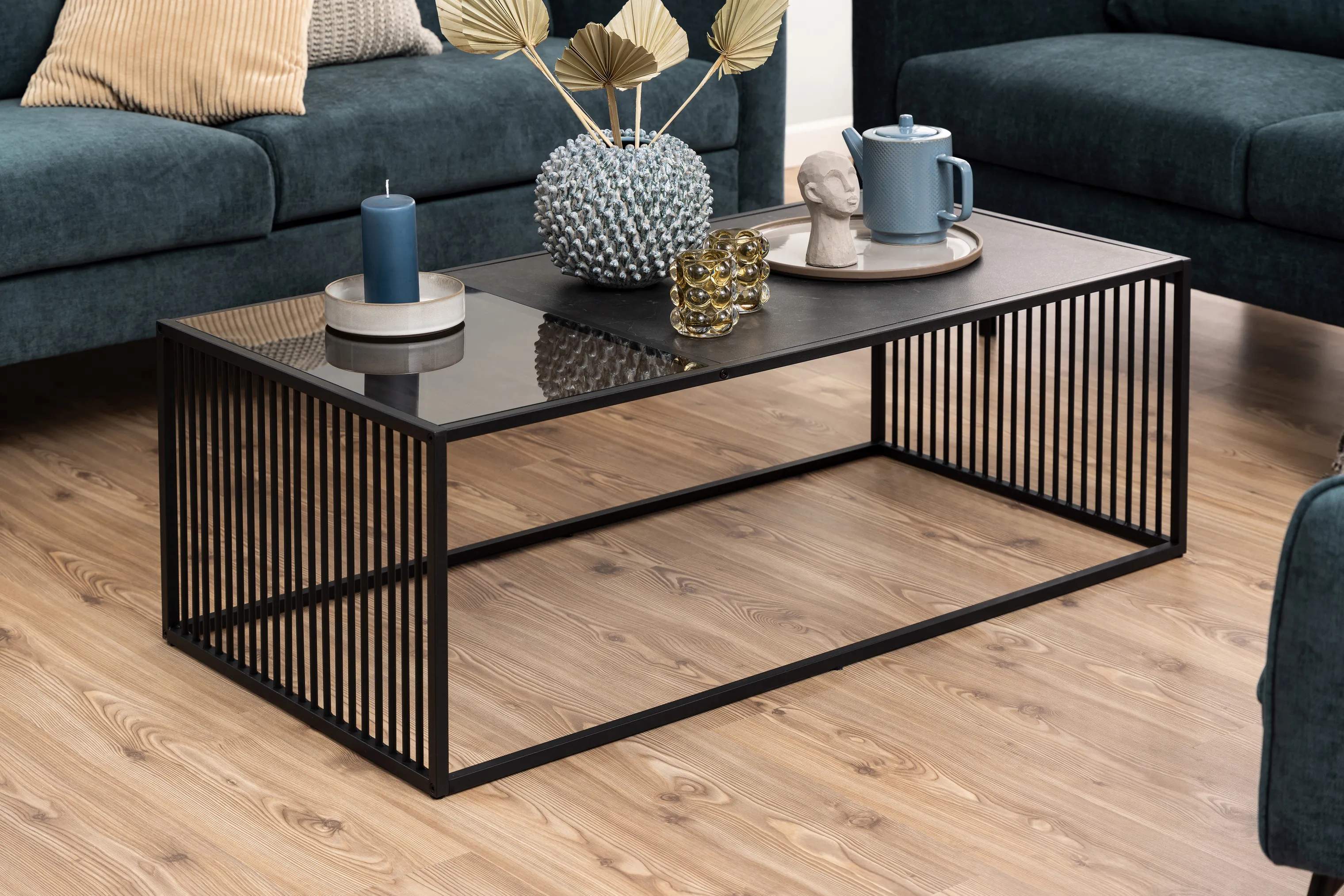 CASA Living Sofaborde Strington Sofabord i Sort, H40 x B60 x L120 cm, 3